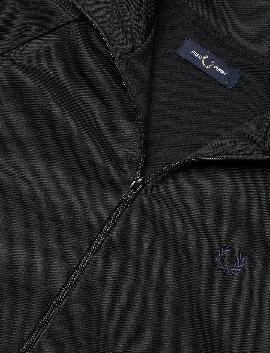 Fred Perry - MESH TAPED TRACK JKT - hettupeysur - black - 4
