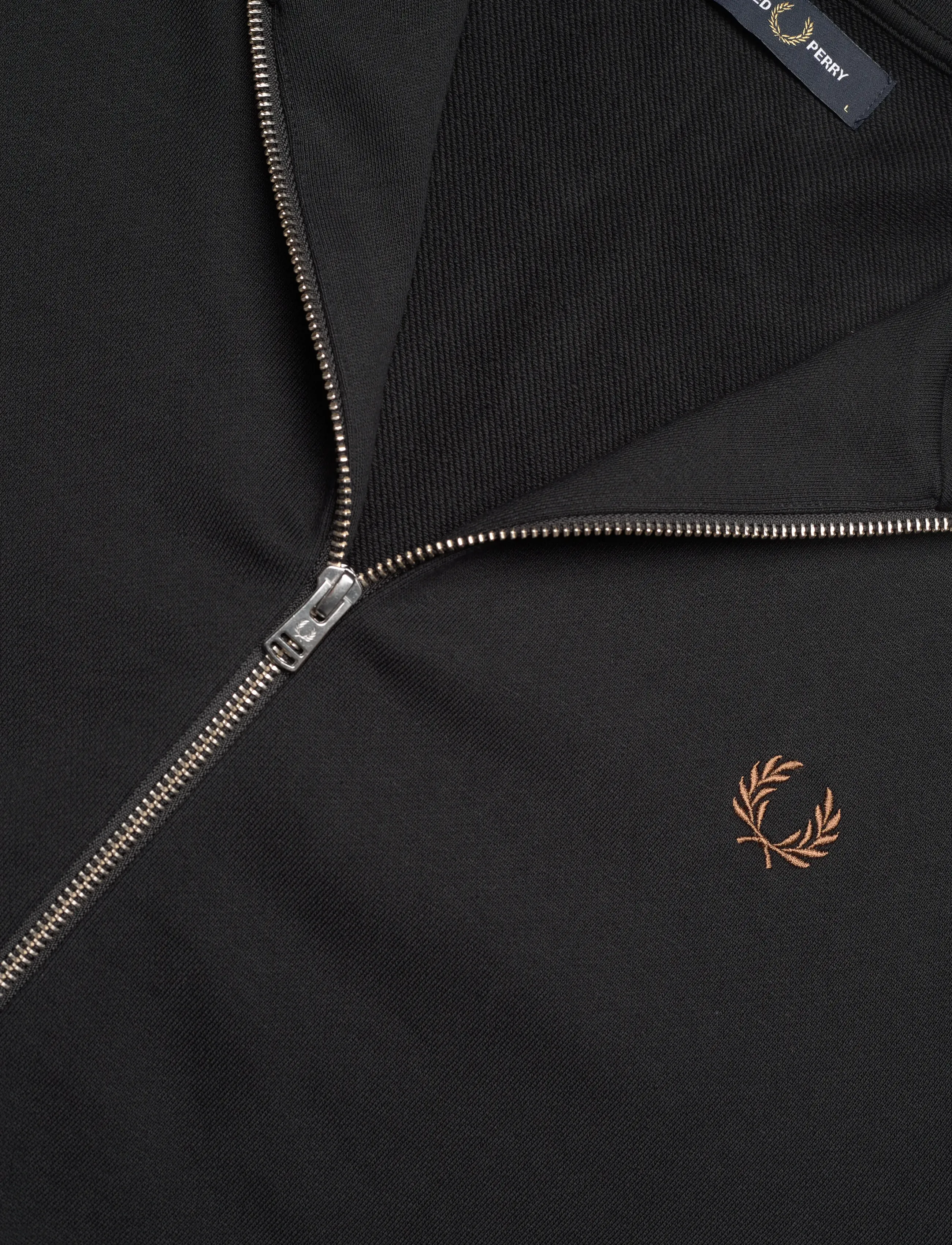 Fred Perry - ZIP THROUGH SWEATSHIRT - svetarit - black - 2