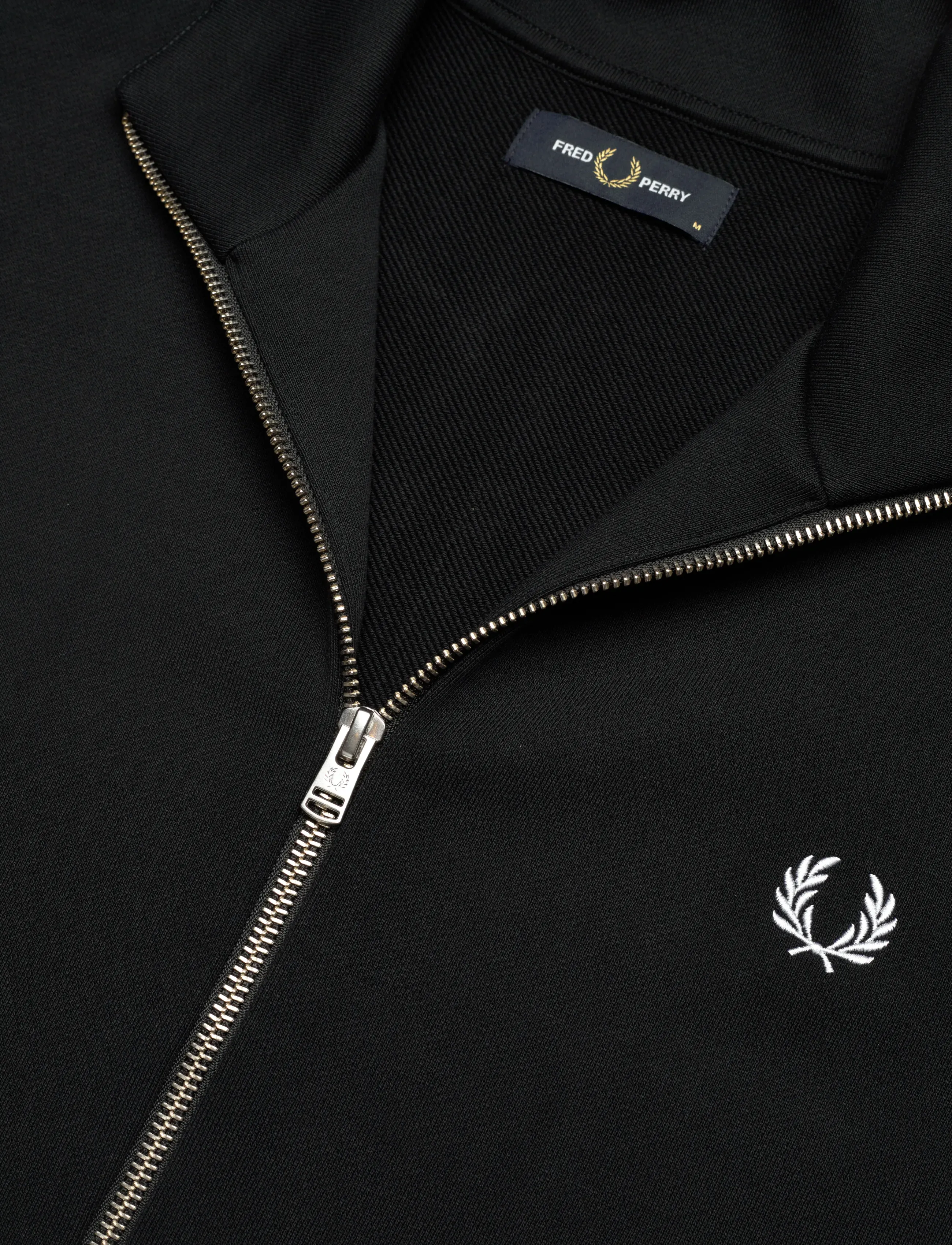 Fred Perry - ZIP THROUGH SWEATSHIRT - gimtadienio dovanos - black - 4
