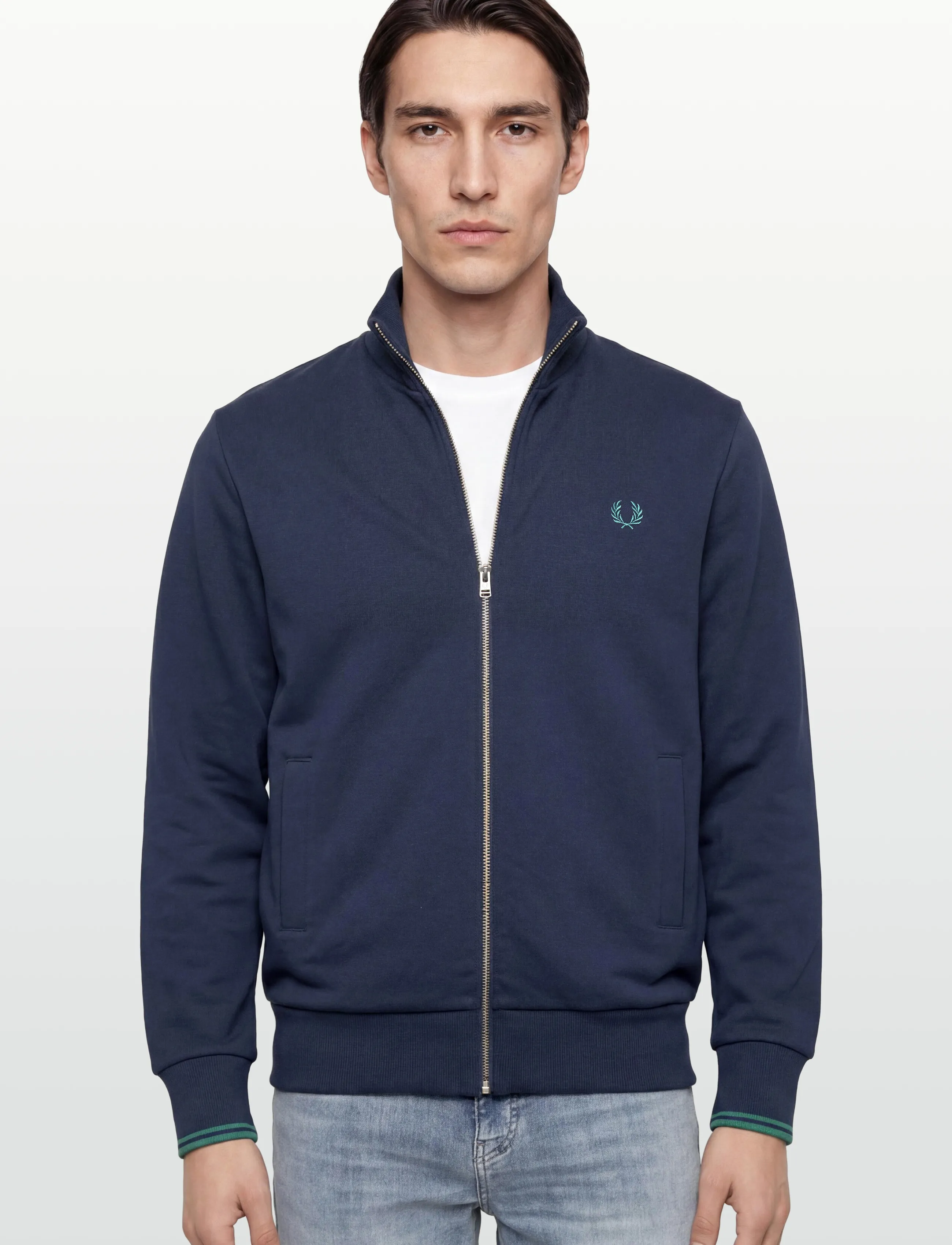 Fred Perry - ZIP THROUGH SWEATSHIRT - sweatshirts - tennis blue - 3