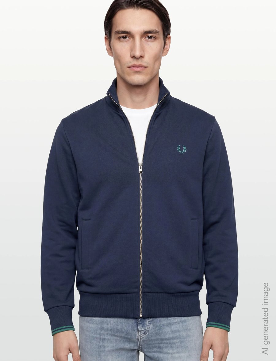 Fred Perry - ZIP THROUGH SWEATSHIRT - sweatshirts - tennis blue - 3