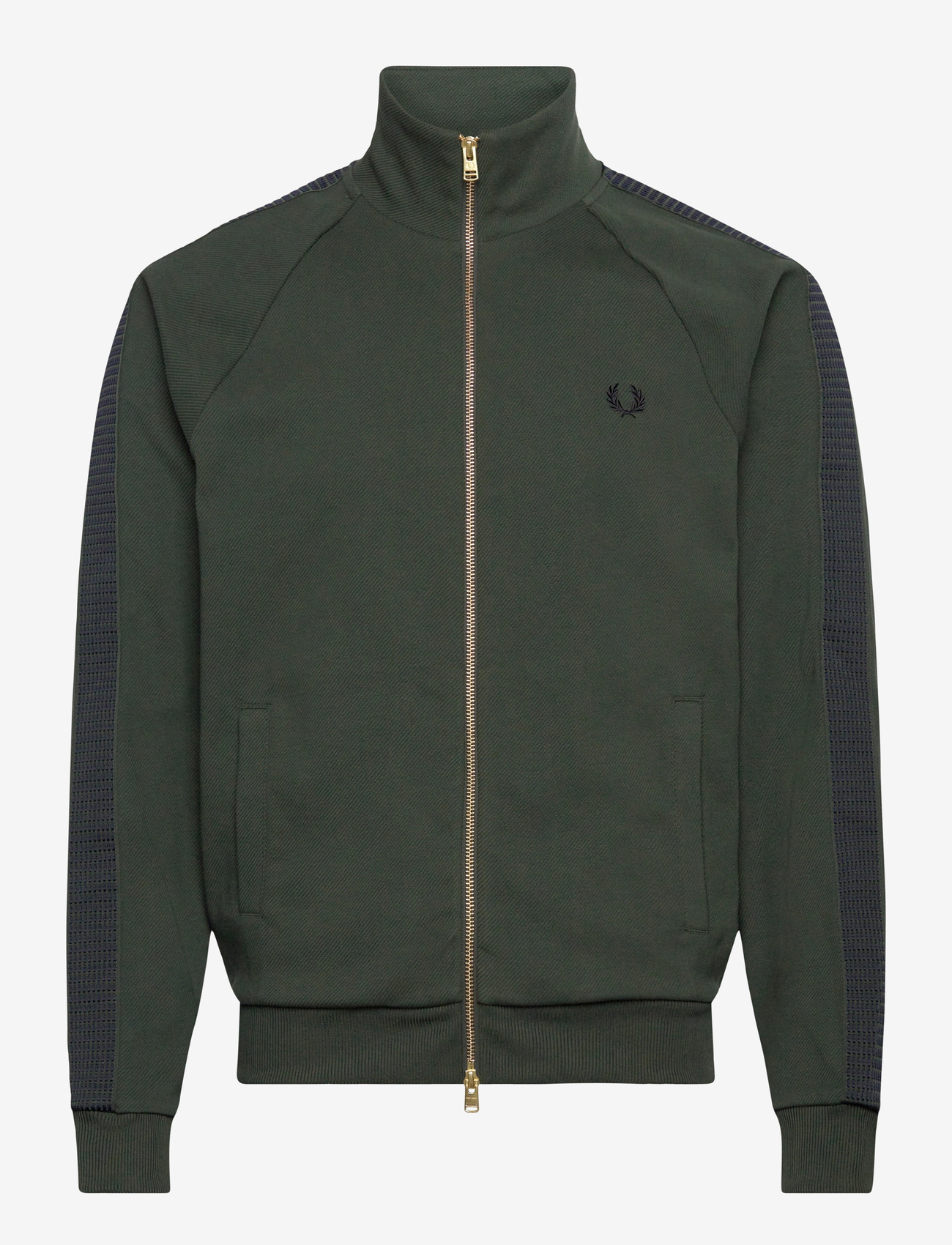 Fred Perry - DASH TAPED TRACK JACKET - fall jackets - court green - 0