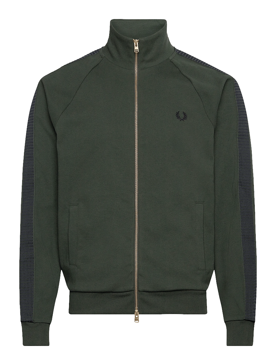Fred Perry - DASH TAPED TRACK JACKET - frühlingsjacken - court green - 0