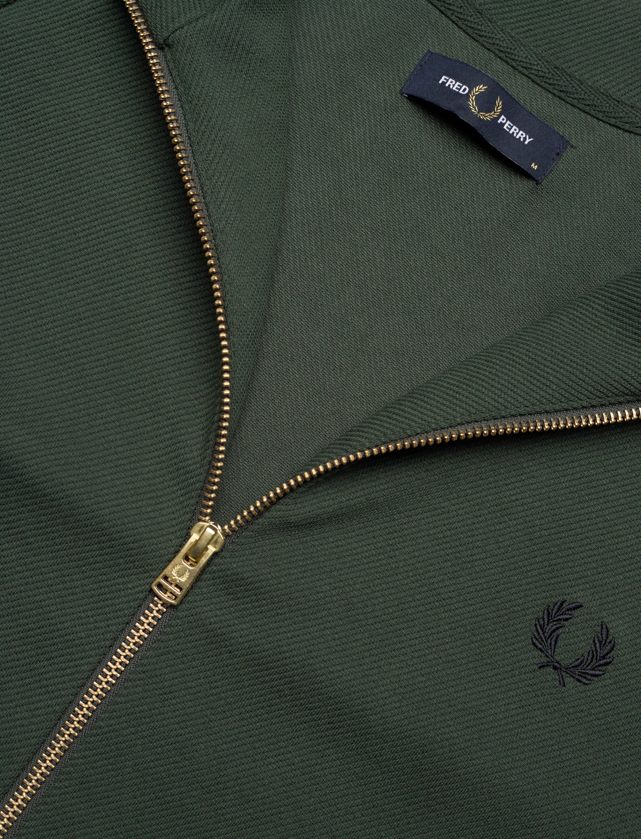 Fred Perry - DASH TAPED TRACK JACKET - court green - 2