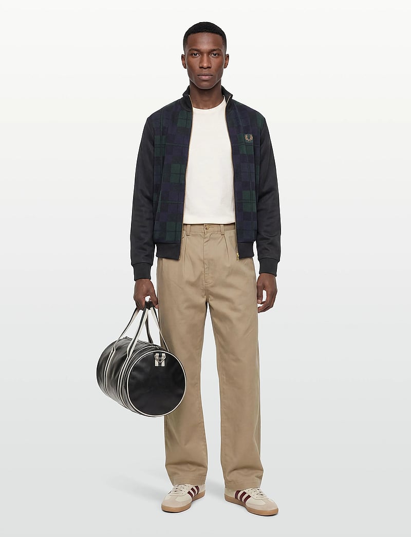 Fred Perry - KNITTED FRONT TRACK JACKET - nach anlass kaufen - black - 0
