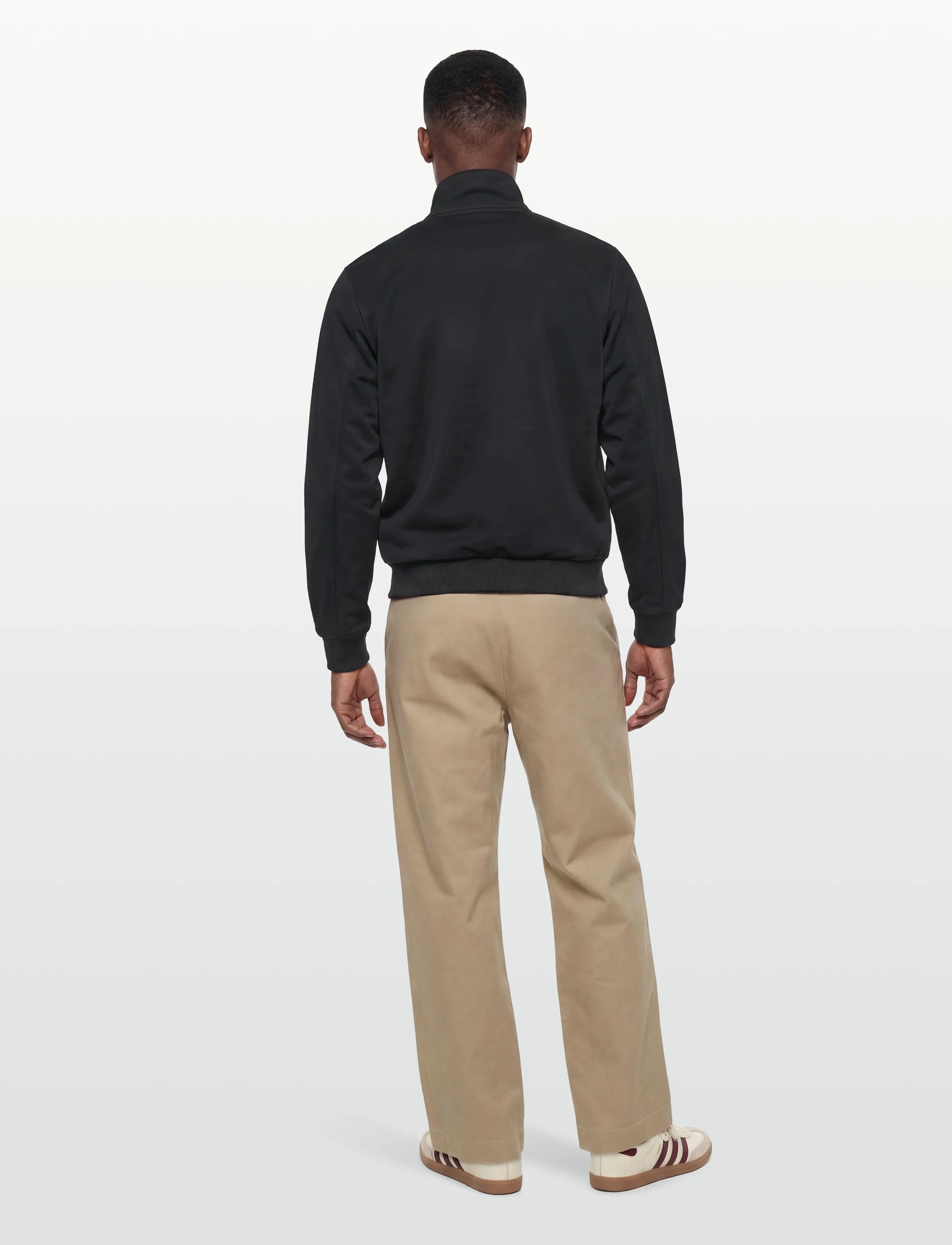 Fred Perry - KNITTED FRONT TRACK JACKET - sweatshirts - black - 4