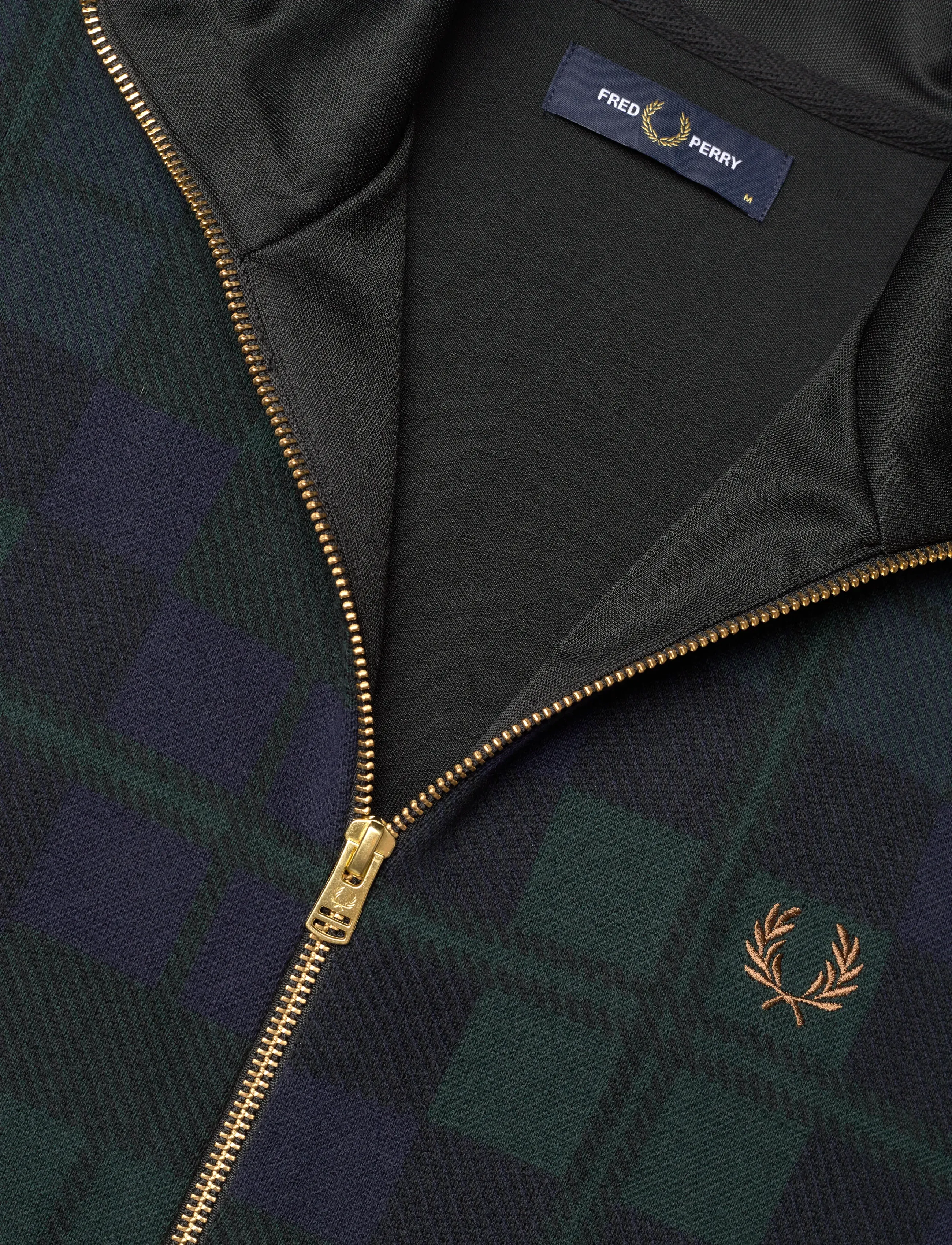 Fred Perry - KNITTED FRONT TRACK JACKET - sweatshirts - black - 5