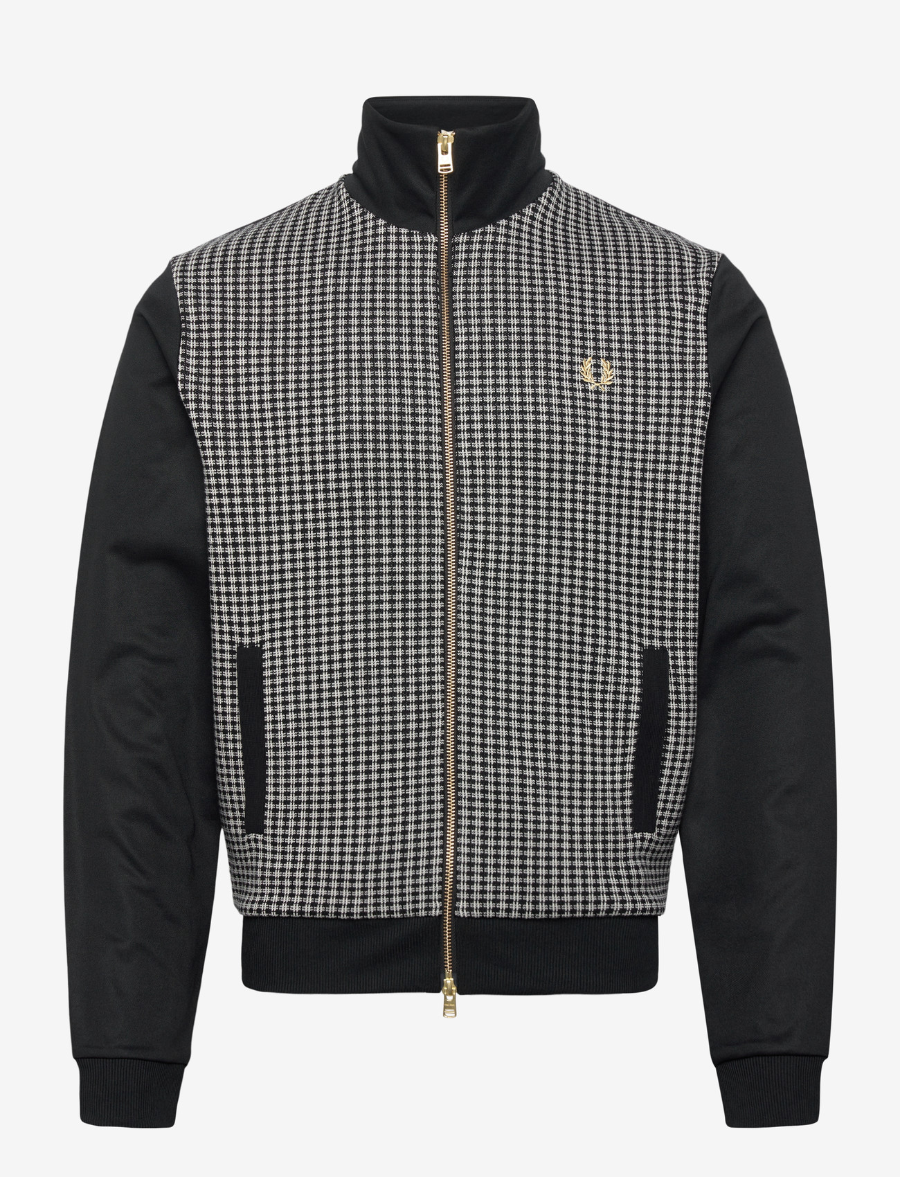 Fred Perry - KNITTED FRONT TRK JKT - gimtadienio dovanos - black - 1