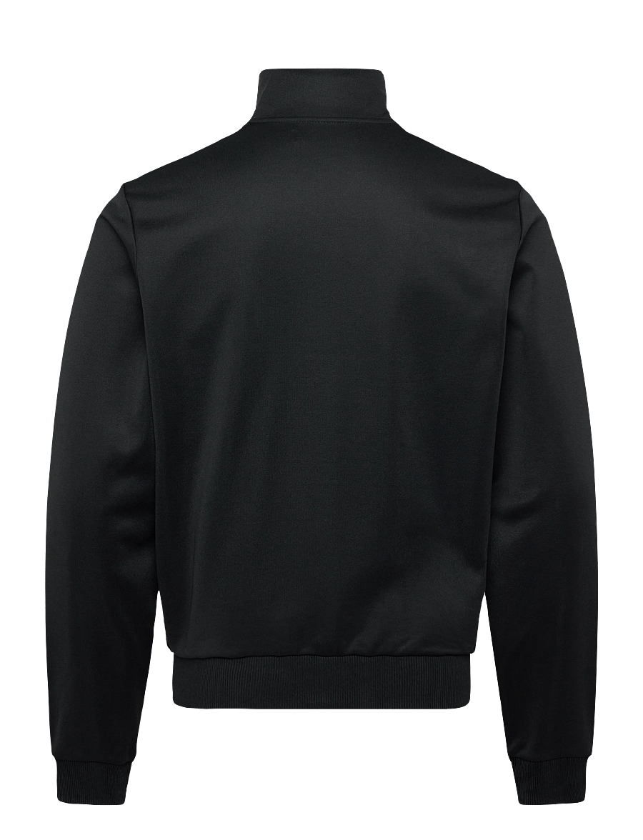 Fred Perry - KNITTED FRONT TRK JKT - truien - black - 2