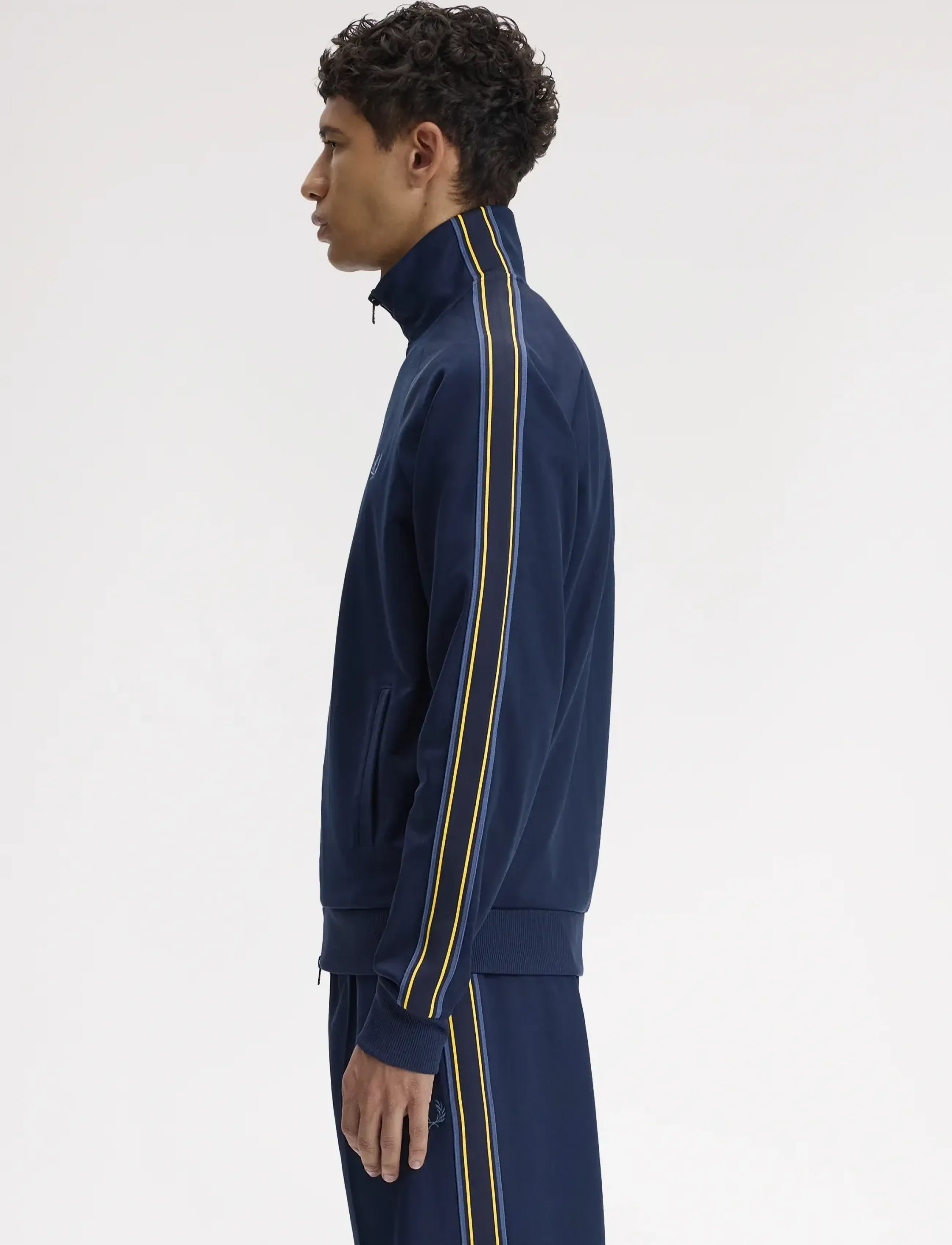 Fred Perry - TRAMLINE TAPE TRACK JKT - shoppa efter tillfälle - tennis blue - 3