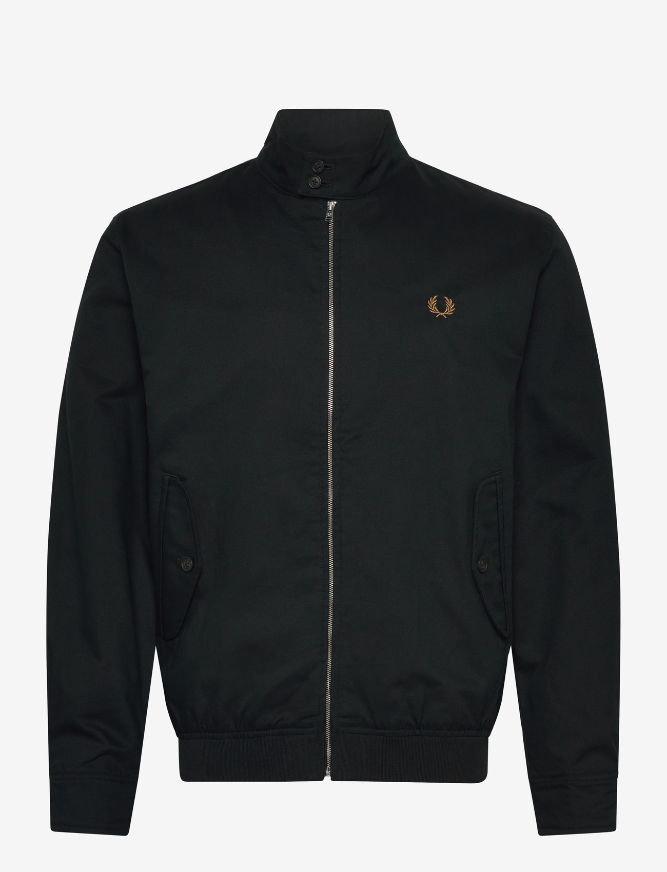Fred Perry - TWILL HARRINGTON JKT - frühlingsjacken - black - 0