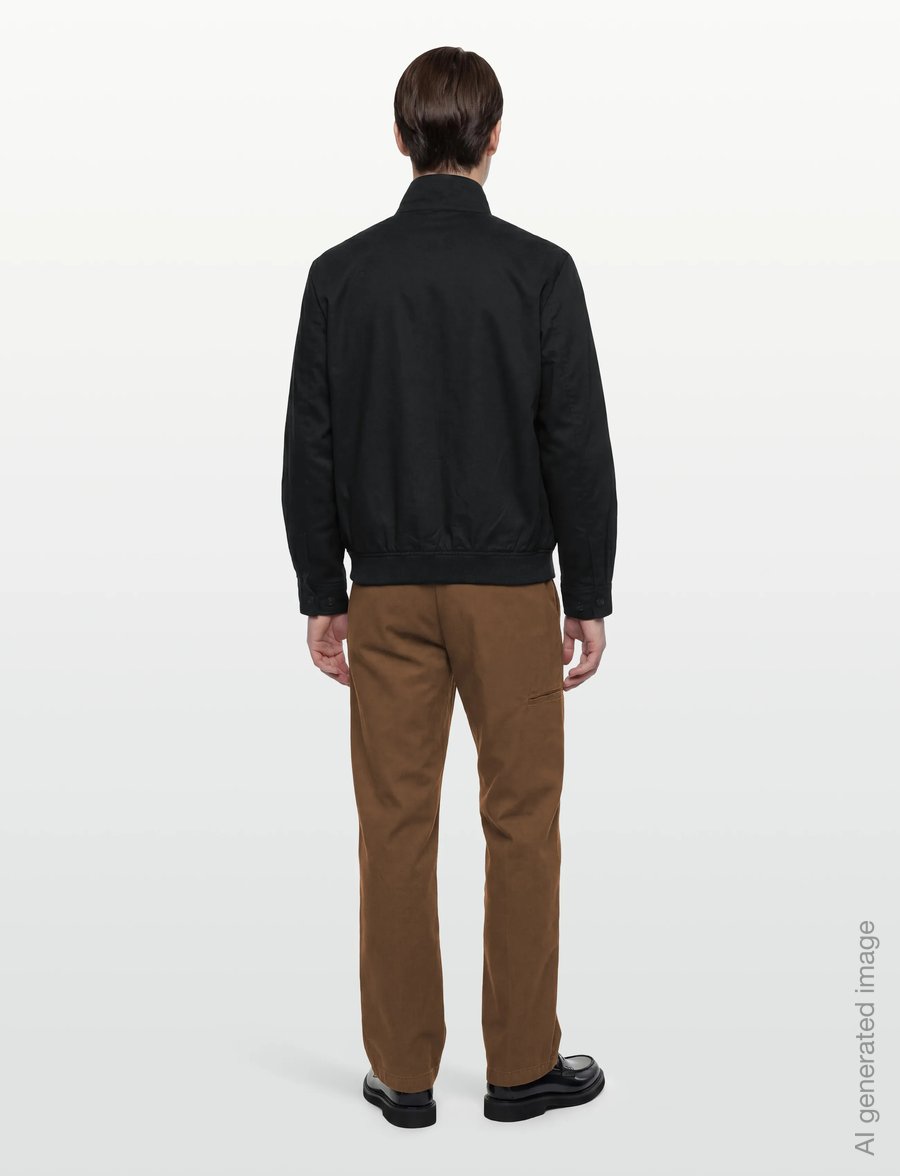 Fred Perry - TWILL HARRINGTON JKT - fall jackets - black - 4
