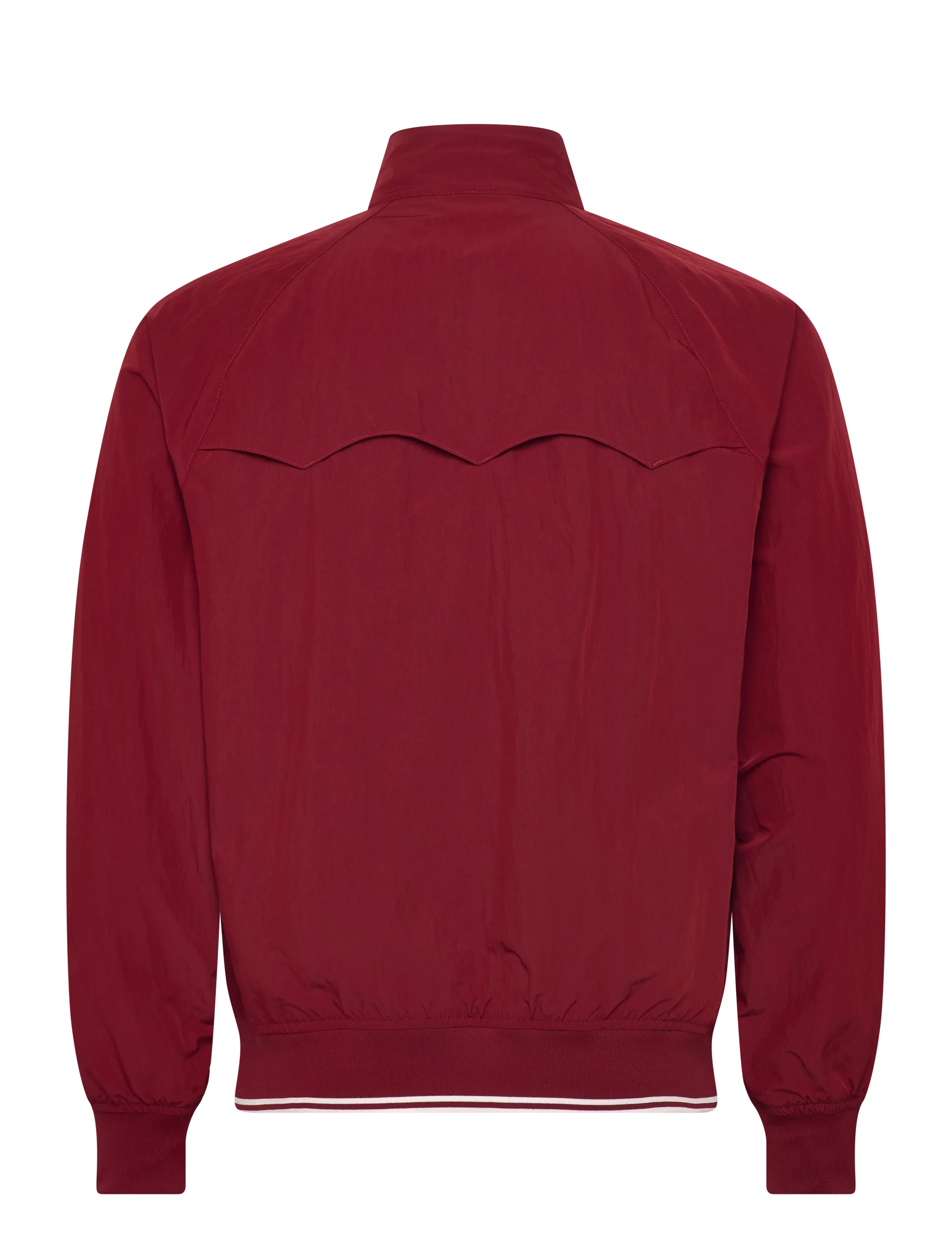 Fred Perry - CRINKLE HARRINGTON JKT - kevättakit - burnt red - 2