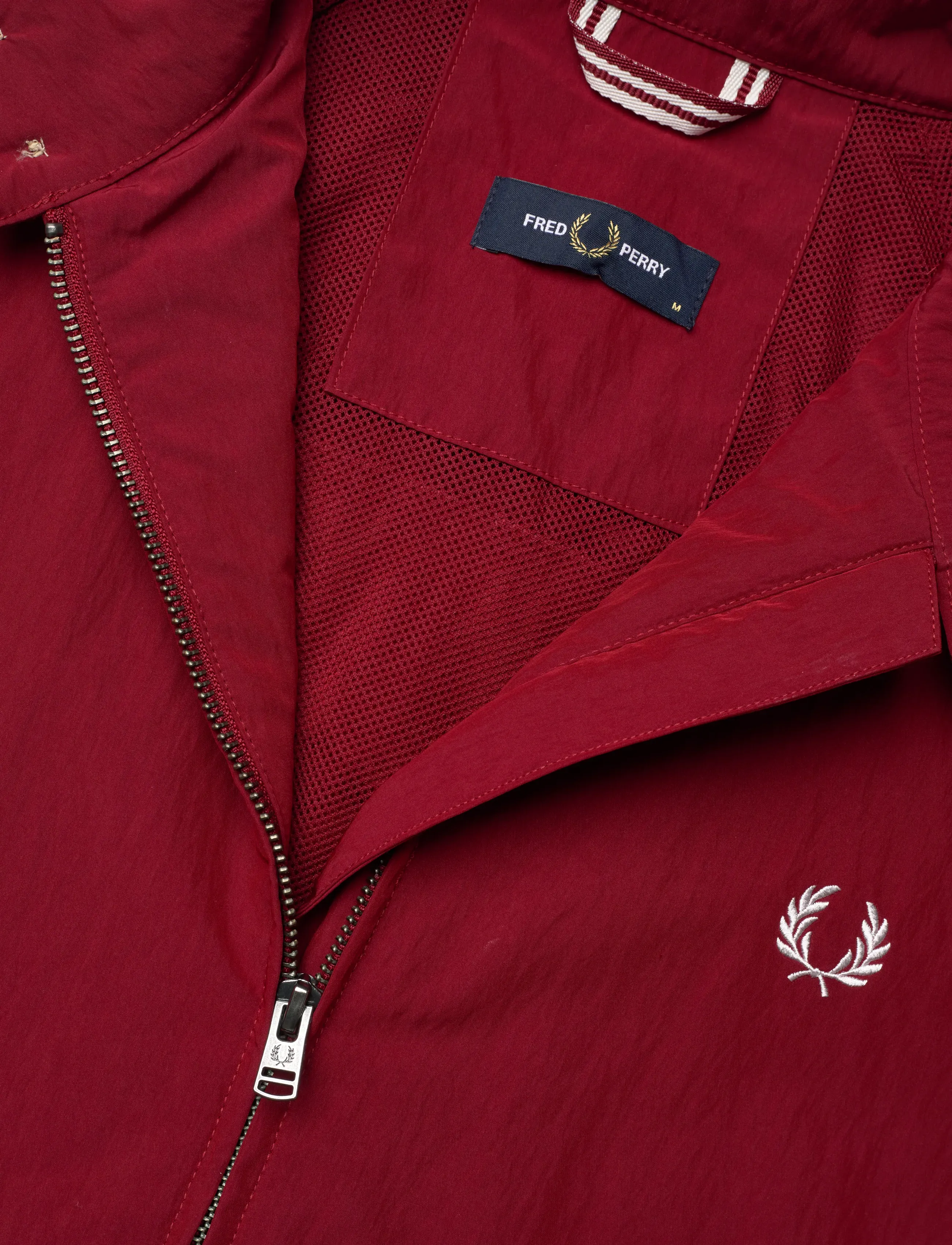 Fred Perry - CRINKLE HARRINGTON JKT - kevättakit - burnt red - 5