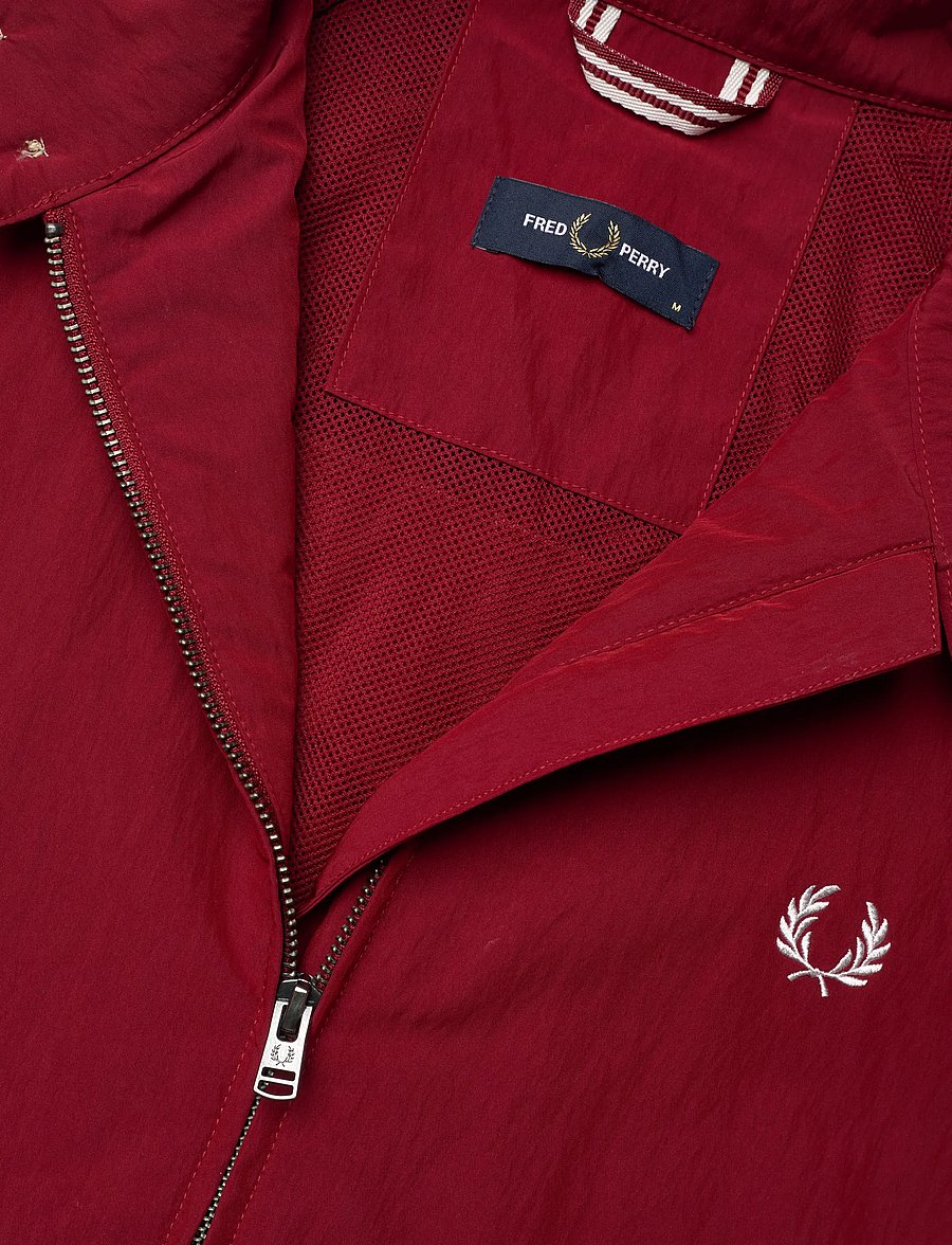 Fred Perry - CRINKLE HARRINGTON JKT - höstjackor - burnt red - 5
