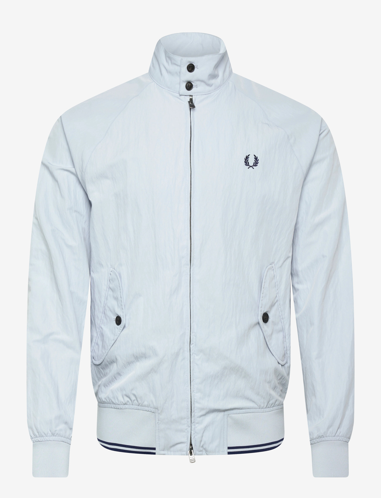 Fred Perry - CRINKLE HARRINGTON JKT - forårsjakker - dusky blue - 1