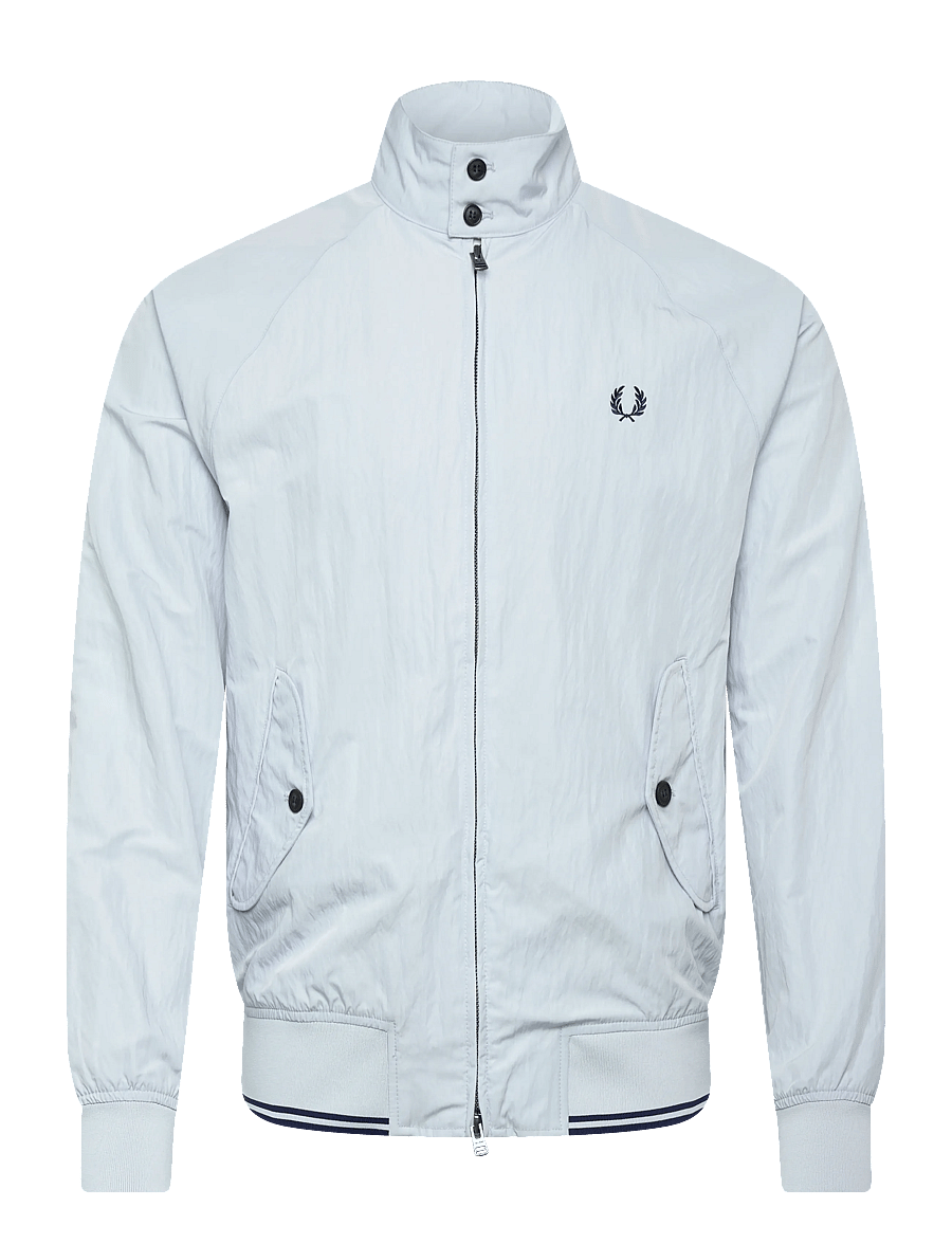 Fred Perry - CRINKLE HARRINGTON JKT - höstjackor - dusky blue - 1