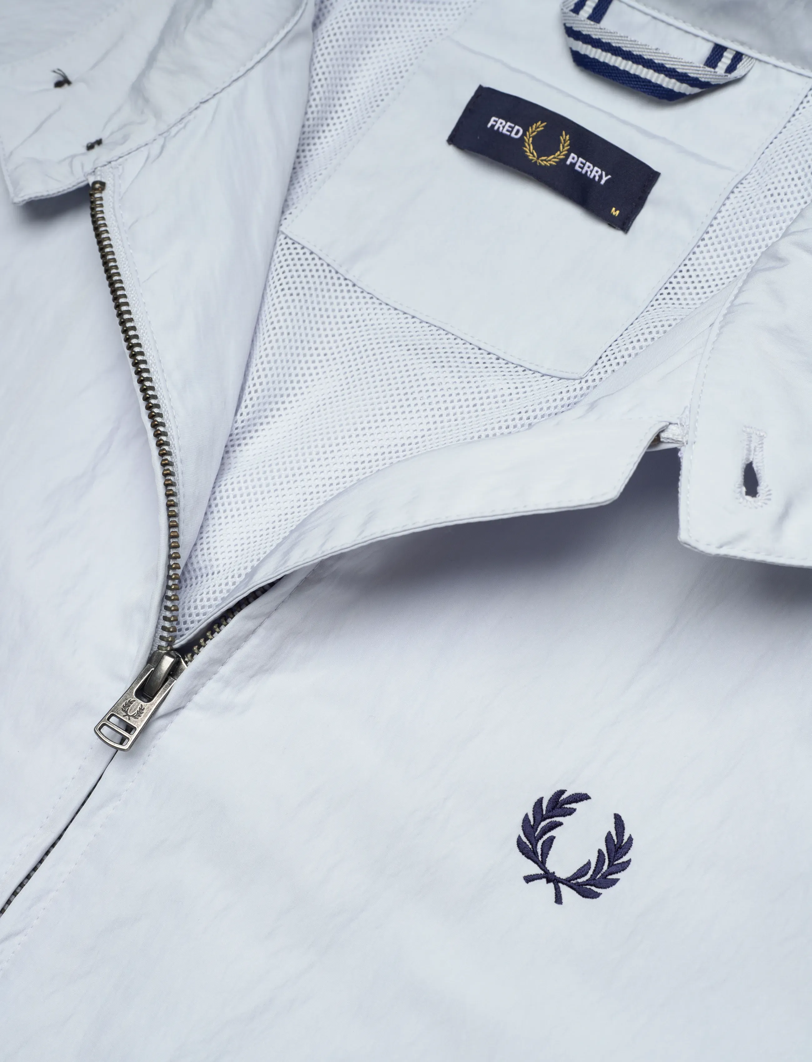 Fred Perry - CRINKLE HARRINGTON JKT - spring jackets - dusky blue - 4