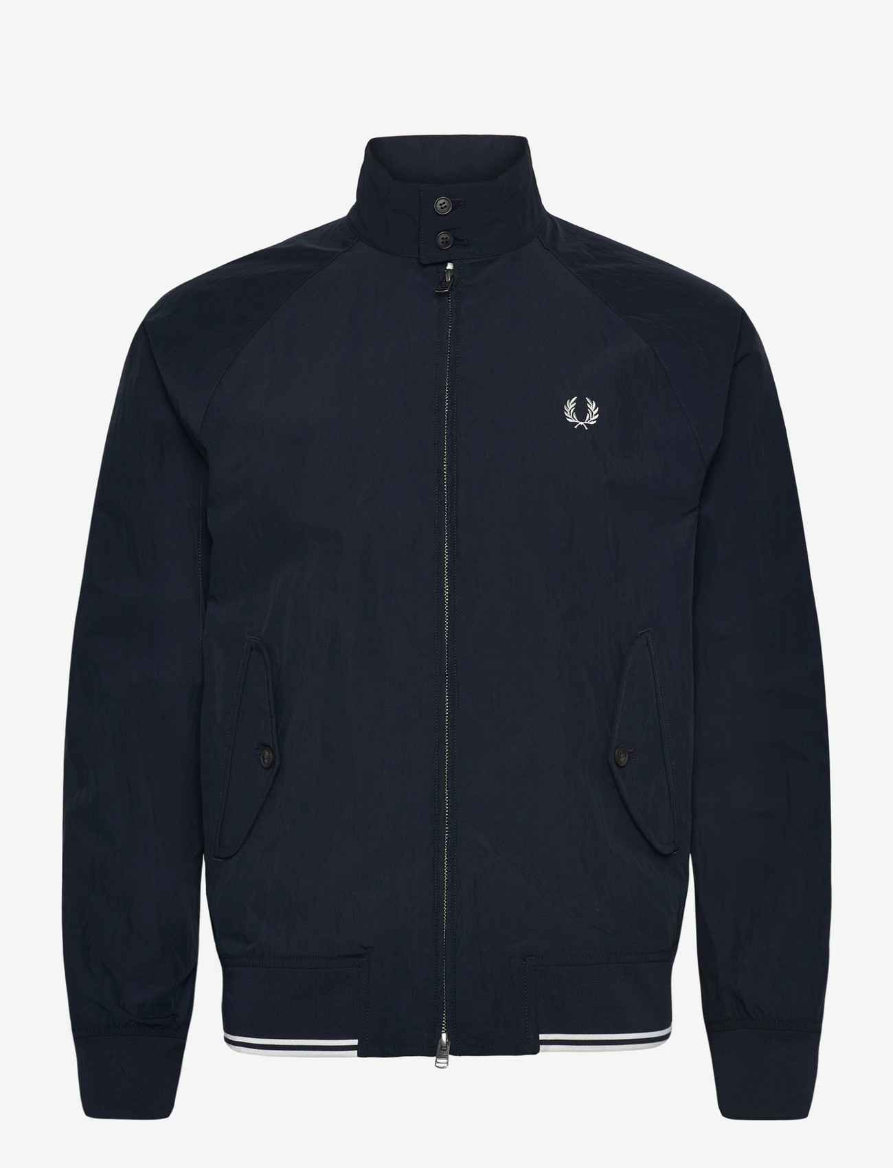 Fred Perry - CRINKLE HARRINGTON JKT - kevadjoped - navy - 0
