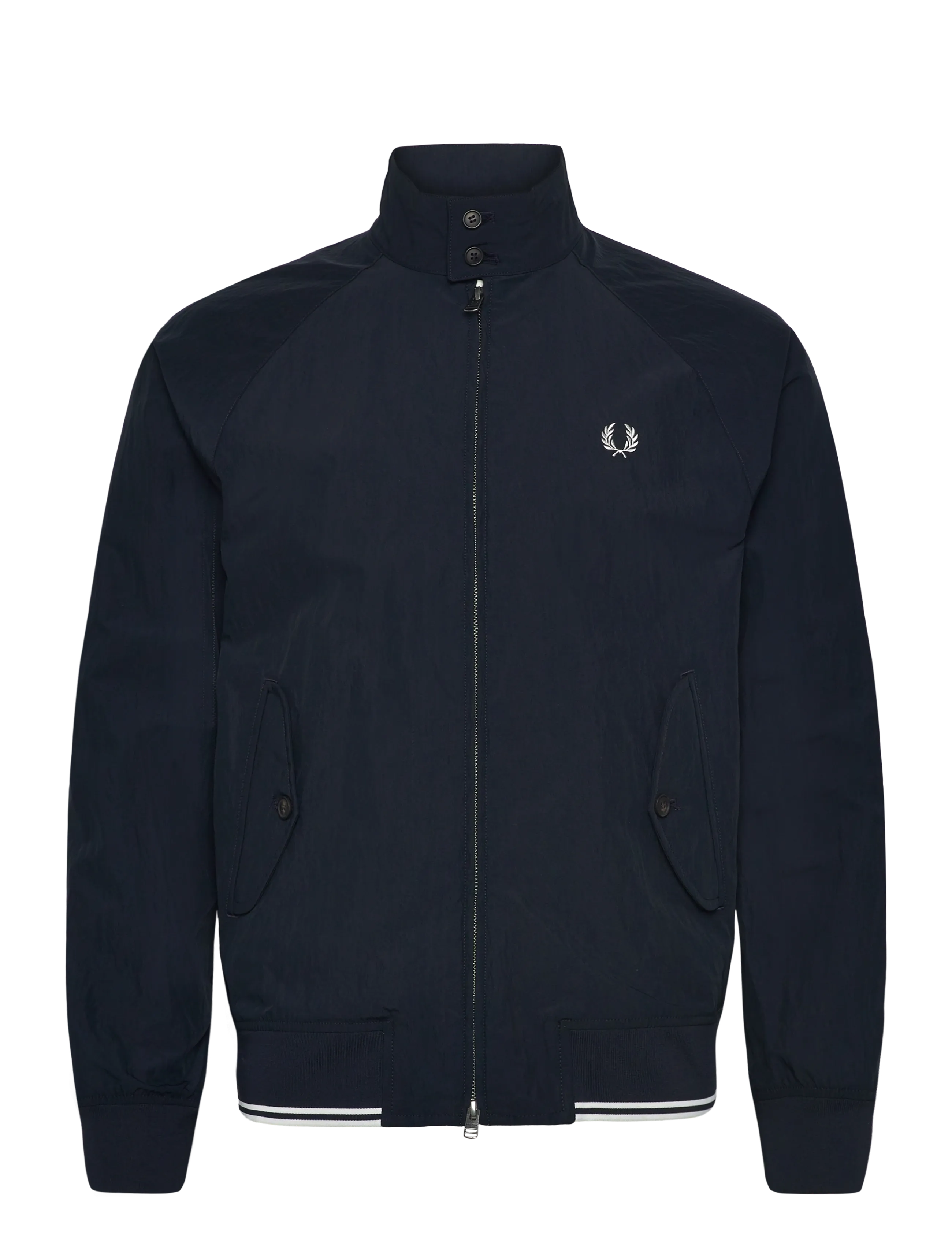 Fred Perry CRINKLE HARRINGTON JKT - Ytterkläder - NAVY / navy