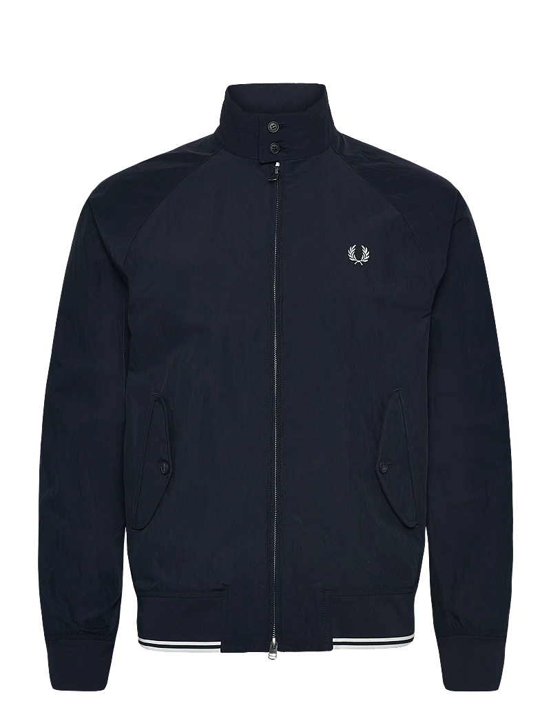 Fred Perry - CRINKLE HARRINGTON JKT - frühlingsjacken - navy - 0