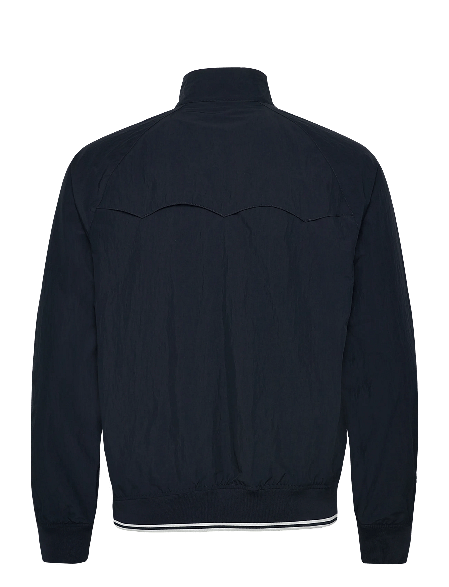 Fred Perry - CRINKLE HARRINGTON JKT - höstjackor - navy - 2