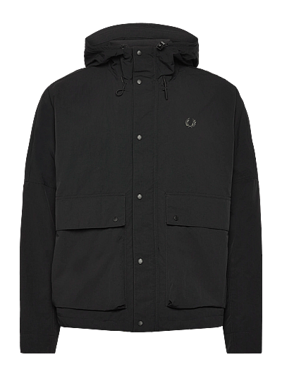 Fred Perry CROPPED RIPSTOP PARKA - Fred Perry - BLACK / black