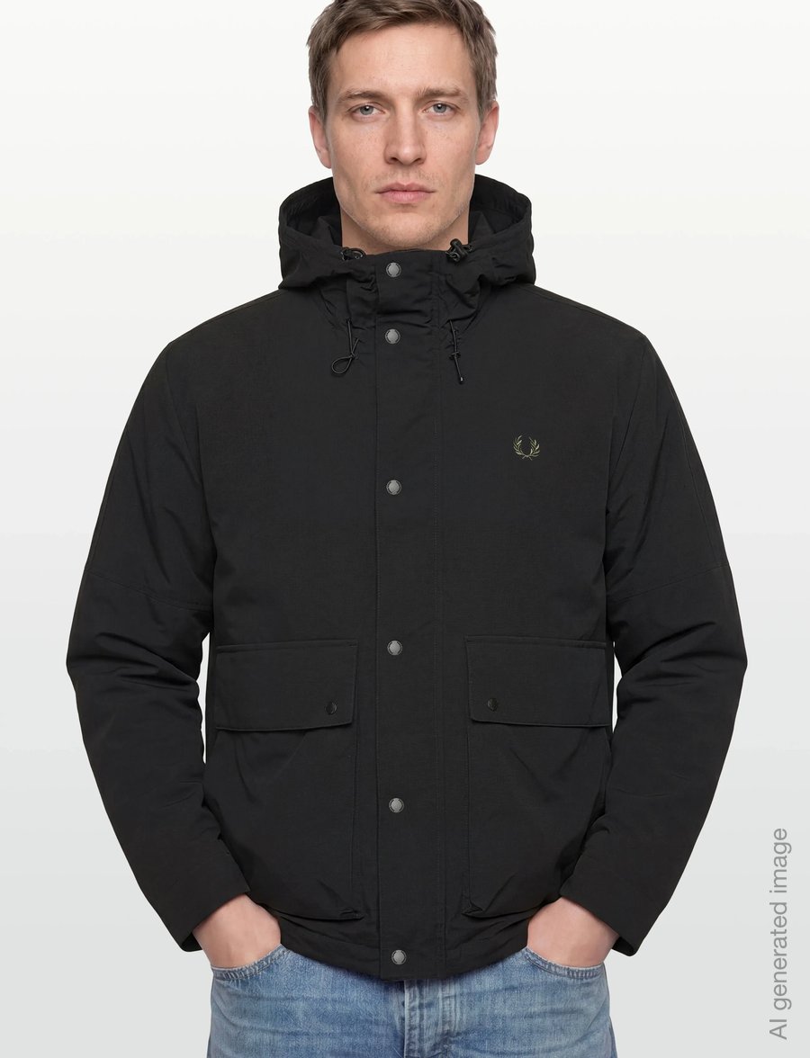 Fred Perry - CROPPED RIPSTOP PARKA - herbstjacken - black - 3