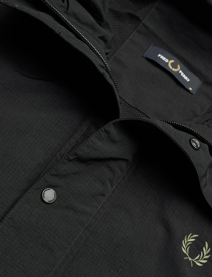 Fred Perry - CROPPED RIPSTOP PARKA - herbstjacken - black - 5
