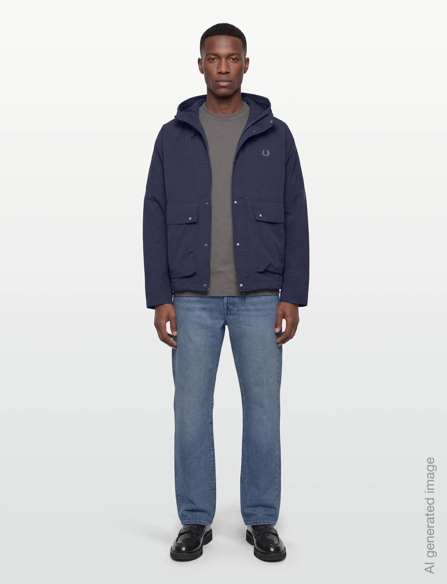 Fred Perry - CROPPED RIPSTOP PARKA - fall jackets - tennis blue - 0