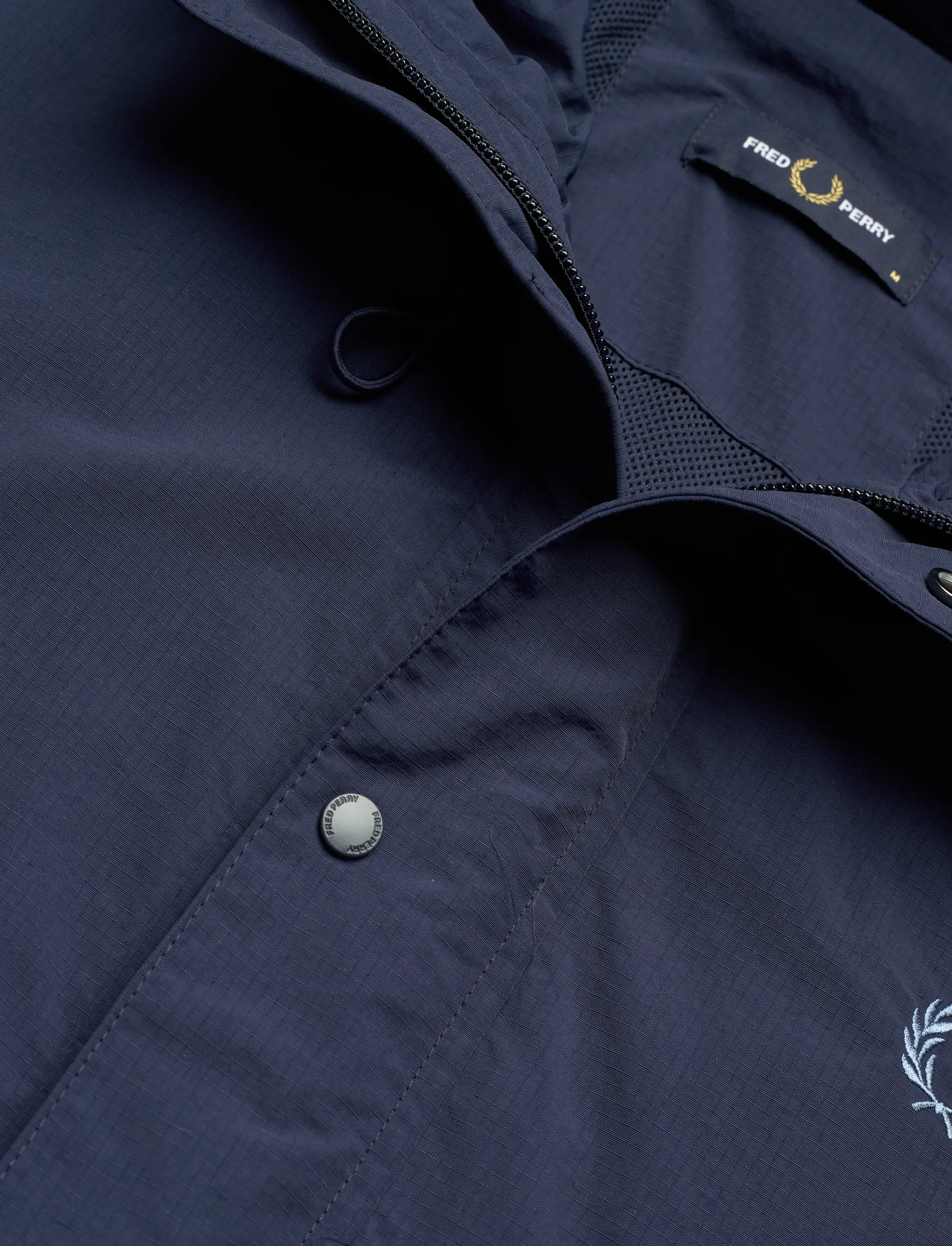 Fred Perry - CROPPED RIPSTOP PARKA - light jackets - tennis blue - 5