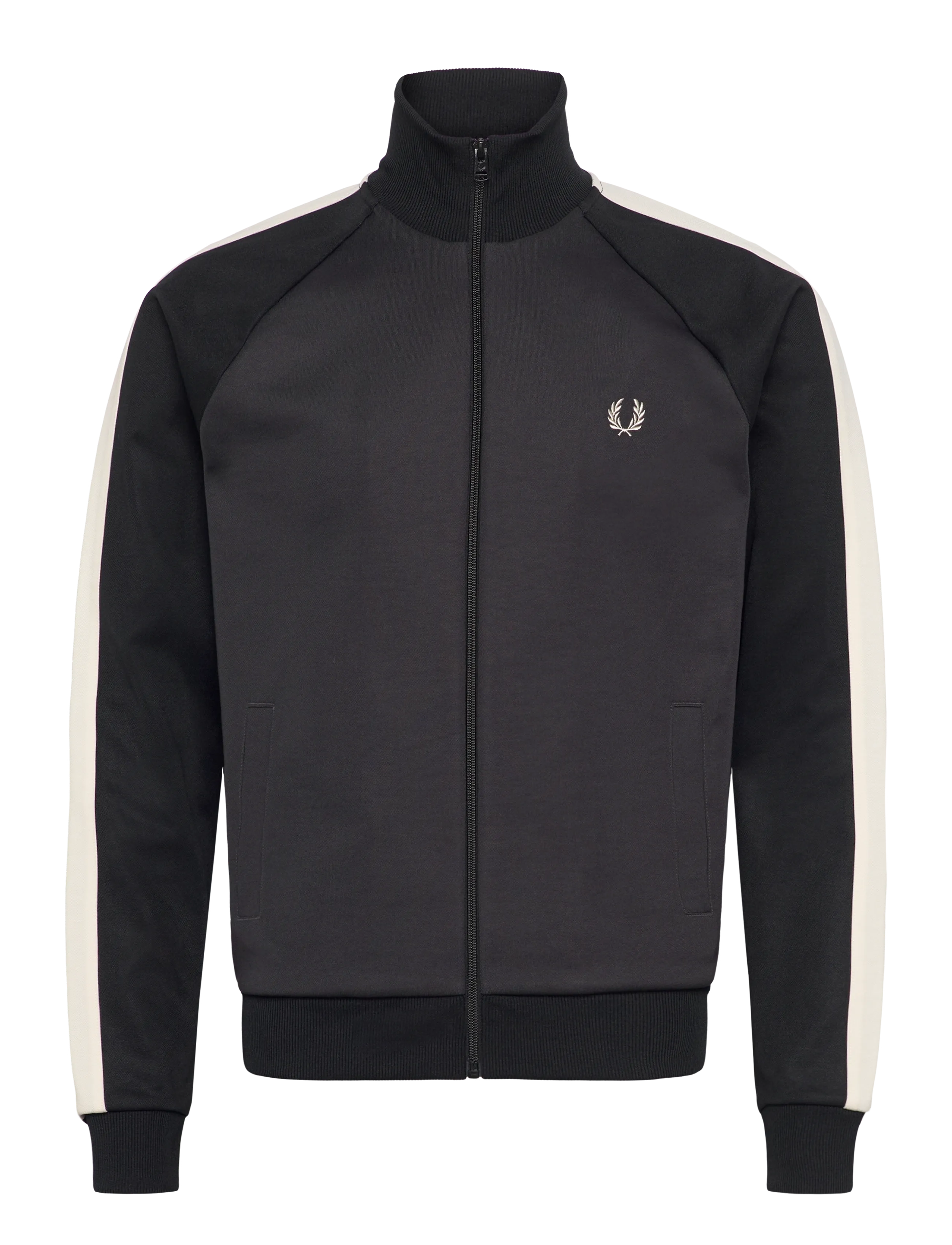Fred Perry CONTRAST SLEEVE TRACK JKT - Riided - ANCHOR GREY / grey