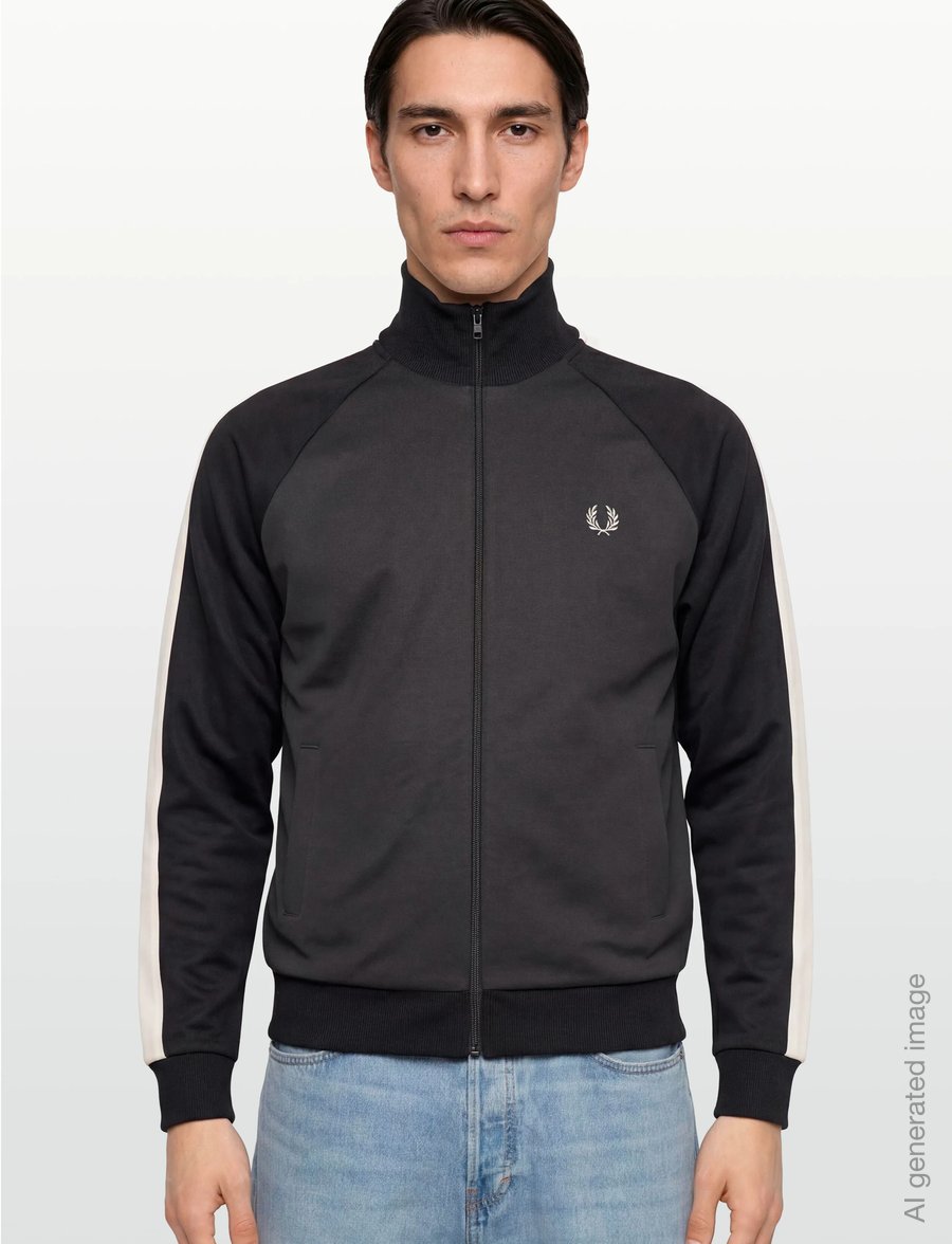 Fred Perry - CONTRAST SLEEVE TRACK JKT - shoppa efter tillfälle - anchor grey - 5