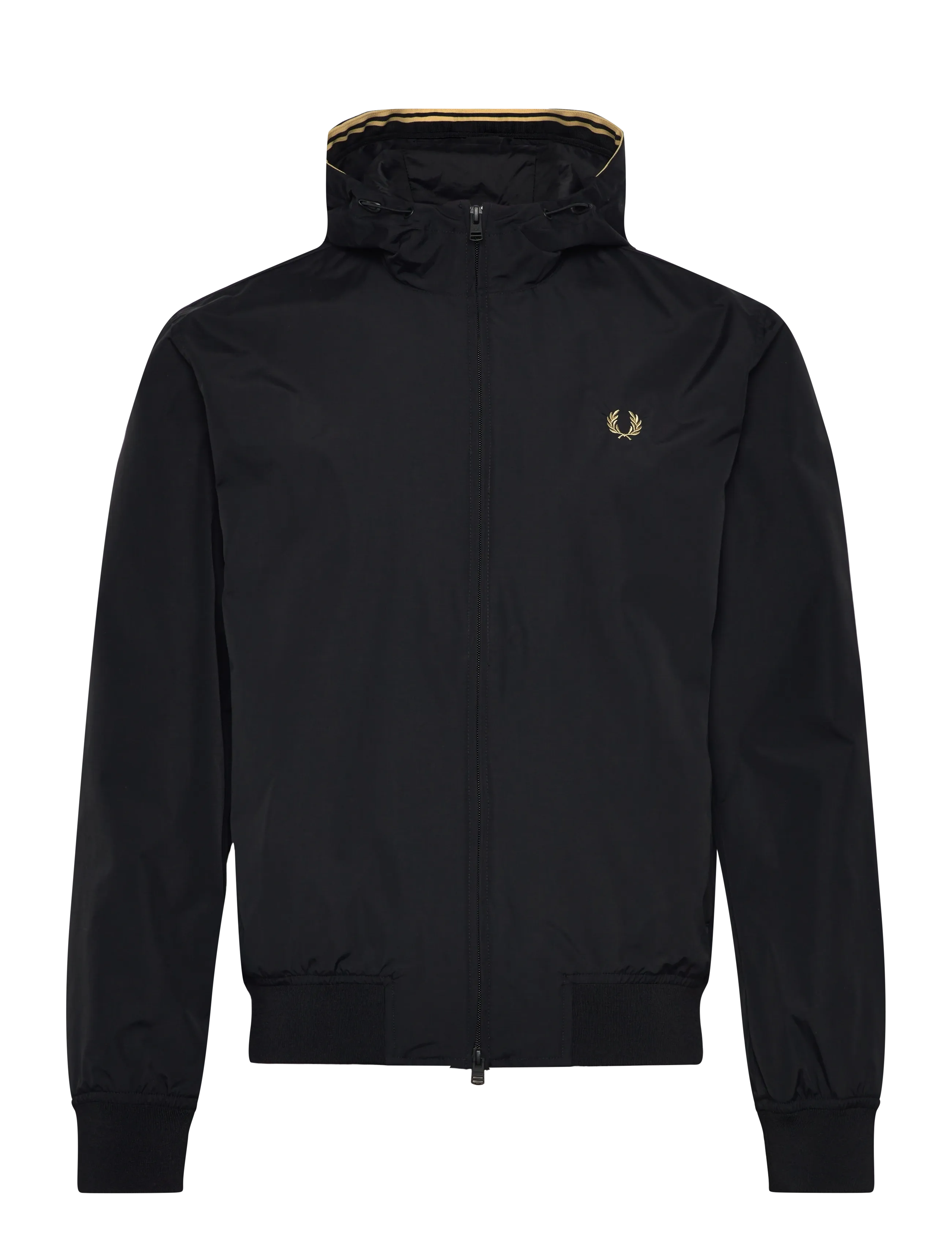 FRED PERRY Hooded Brentham Jkt Schwarz - XL - Herren