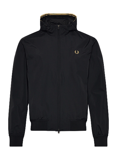 Fred Perry HOODED BRENTHAM JKT - Fred Perry - BLACK / black