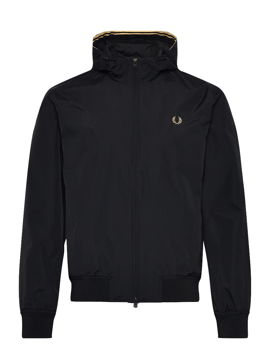 Fred Perry - HOODED BRENTHAM JKT - sügisjoped - black - 1