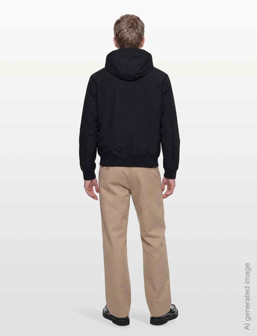 Fred Perry - HOODED BRENTHAM JKT - sügisjoped - black - 4