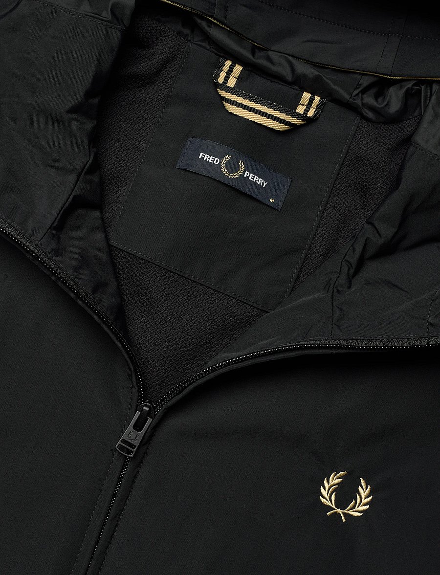 Fred Perry - HOODED BRENTHAM JKT - sügisjoped - black - 5