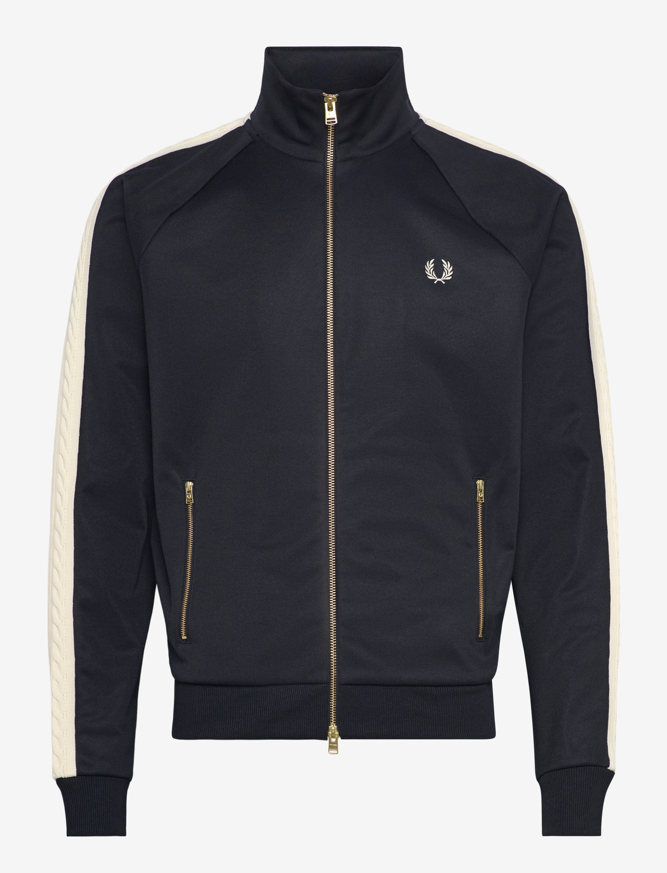 Fred Perry - CABLE TAPED TRACK JKT - spring jackets - navy - 1