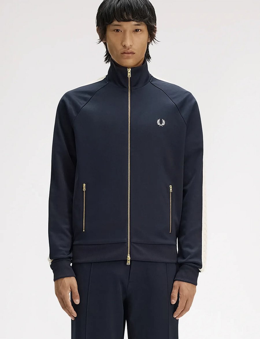 Fred Perry - CABLE TAPED TRACK JKT - forårsjakker - navy - 0