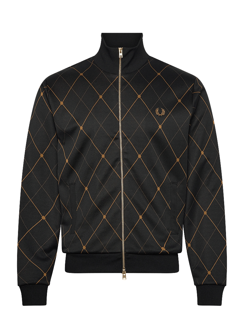 Fred Perry - ARGYLE TRACK JACKET - forårsjakker - black - 1