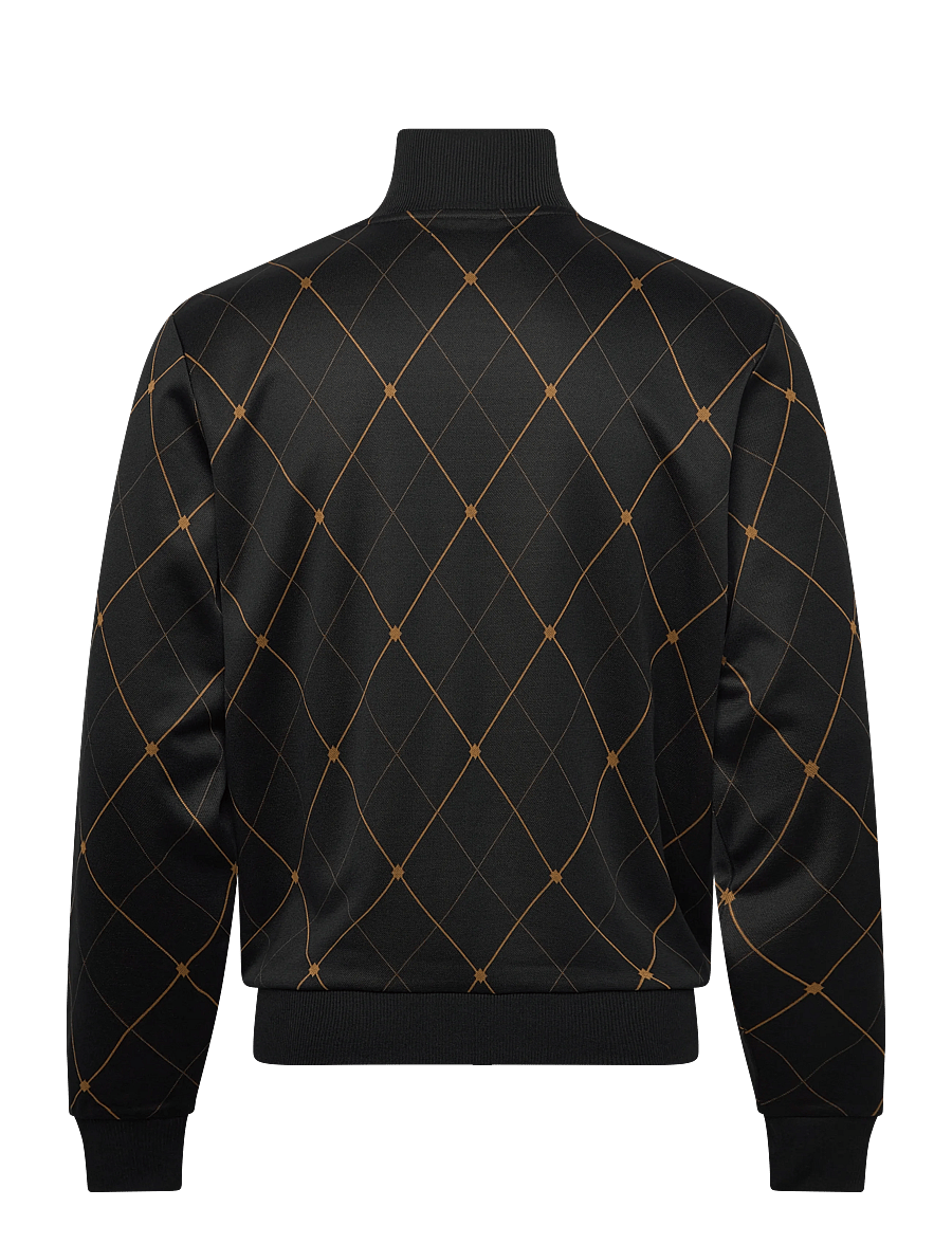 Fred Perry - ARGYLE TRACK JACKET - kevadjoped - black - 2