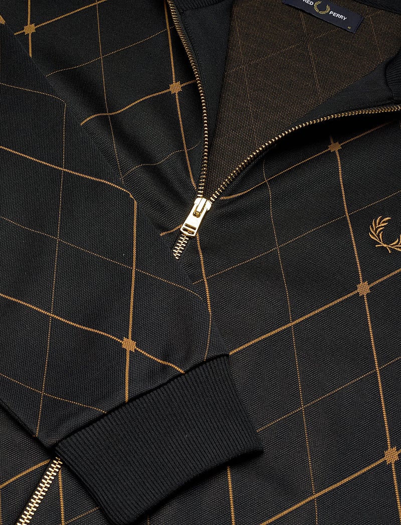 Fred Perry - ARGYLE TRACK JACKET - forårsjakker - black - 4