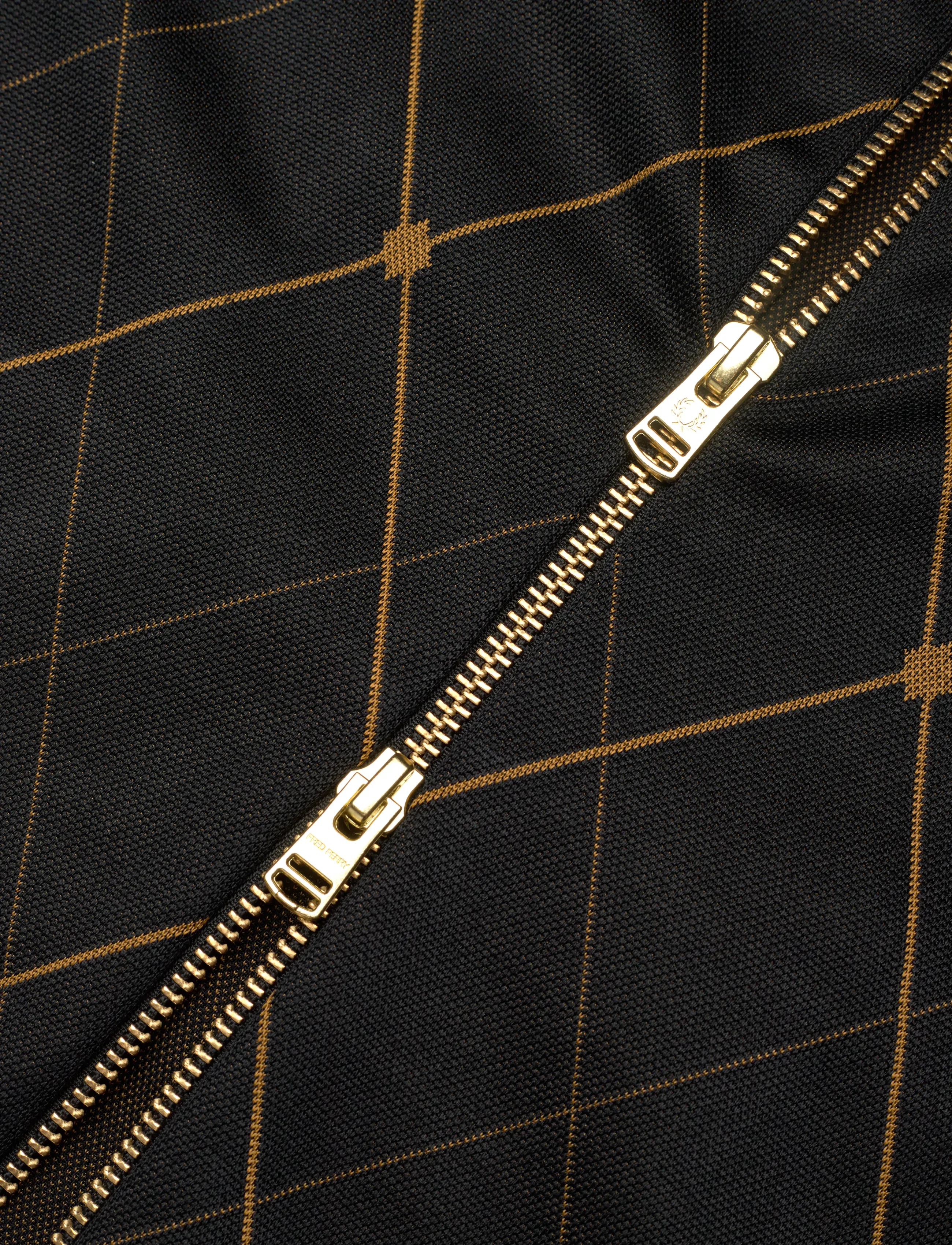 Fred Perry - ARGYLE TRACK JACKET - kevadjoped - black - 5