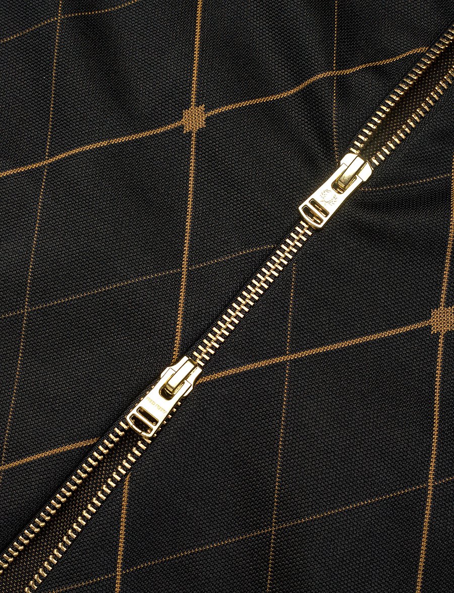 Fred Perry - ARGYLE TRACK JACKET - kevadjoped - black - 5
