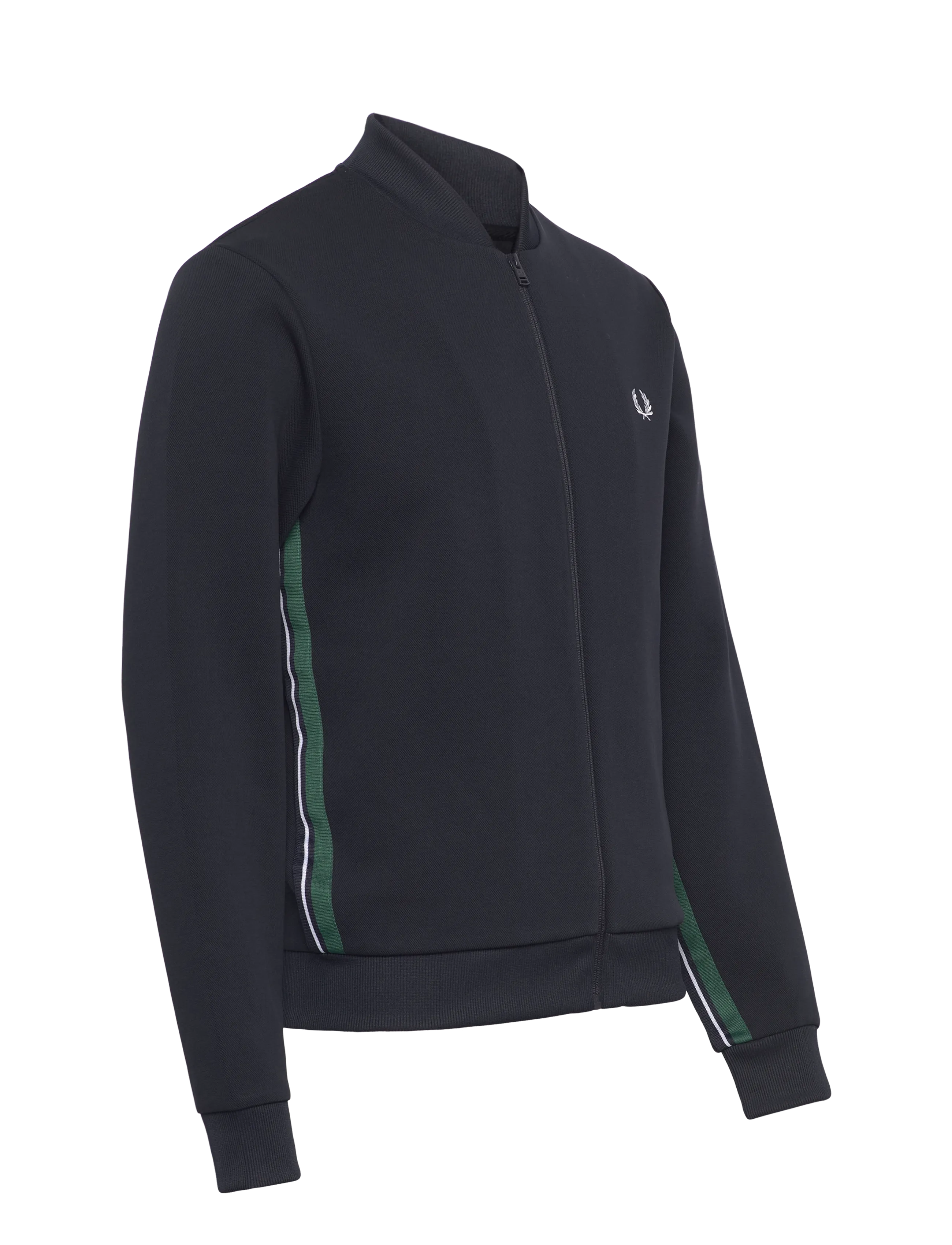Fred Perry - STRIPE TAPE TRACK JACKET - hettupeysur - navy - 3