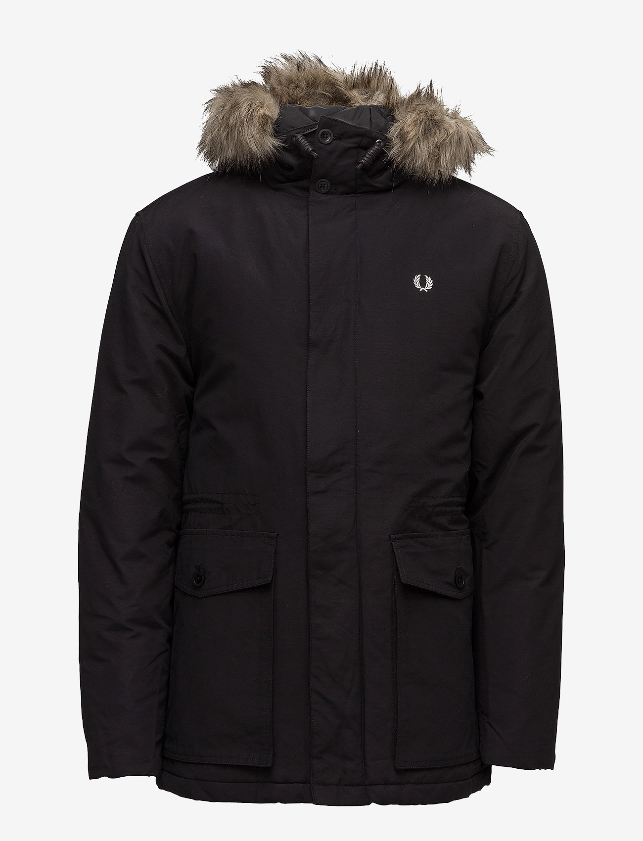 Fred Perry - QUILTED FUR TRIM PARKA - black - 1