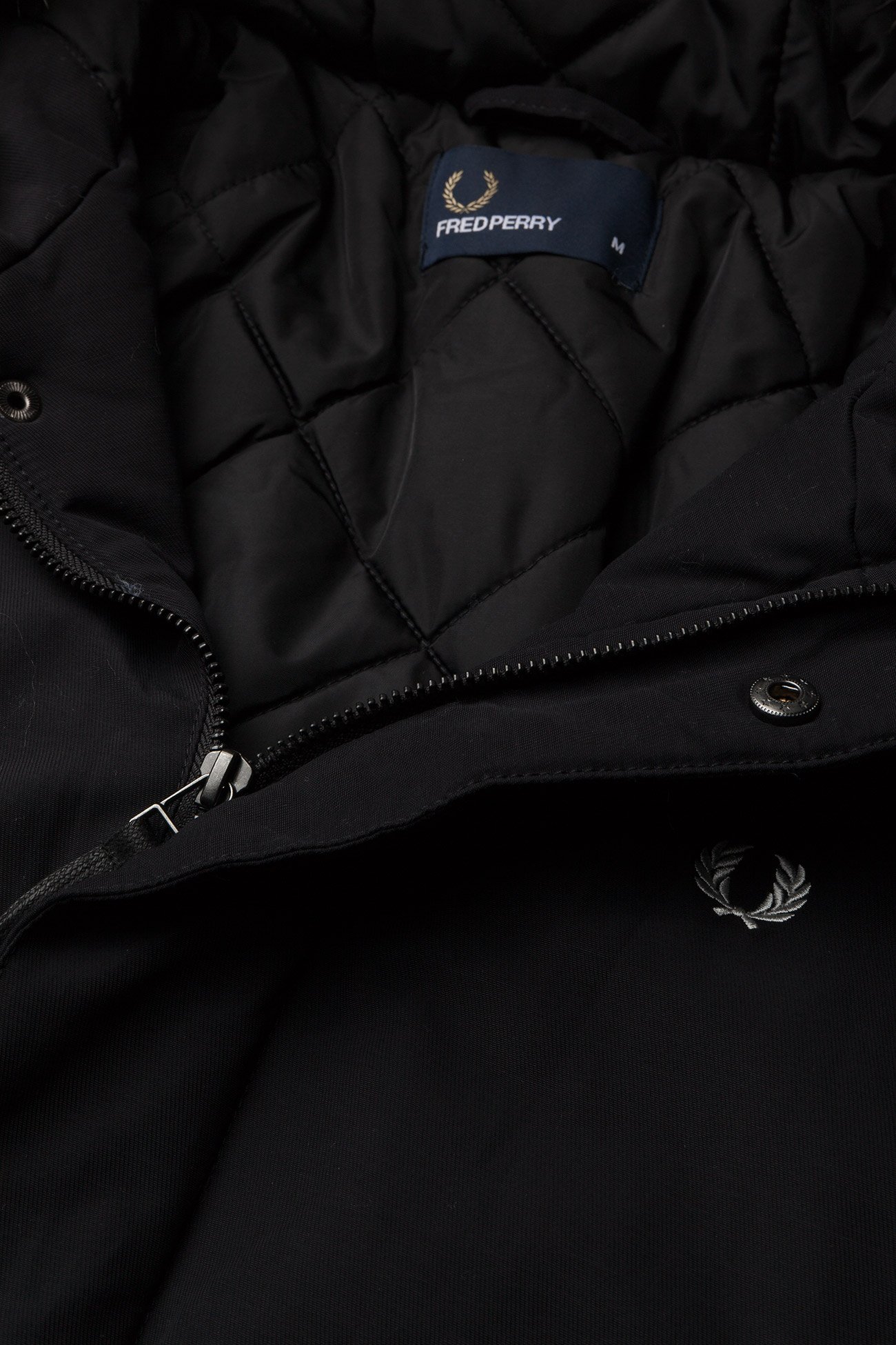 Fred Perry - QUILTED FUR TRIM PARKA - black - 5