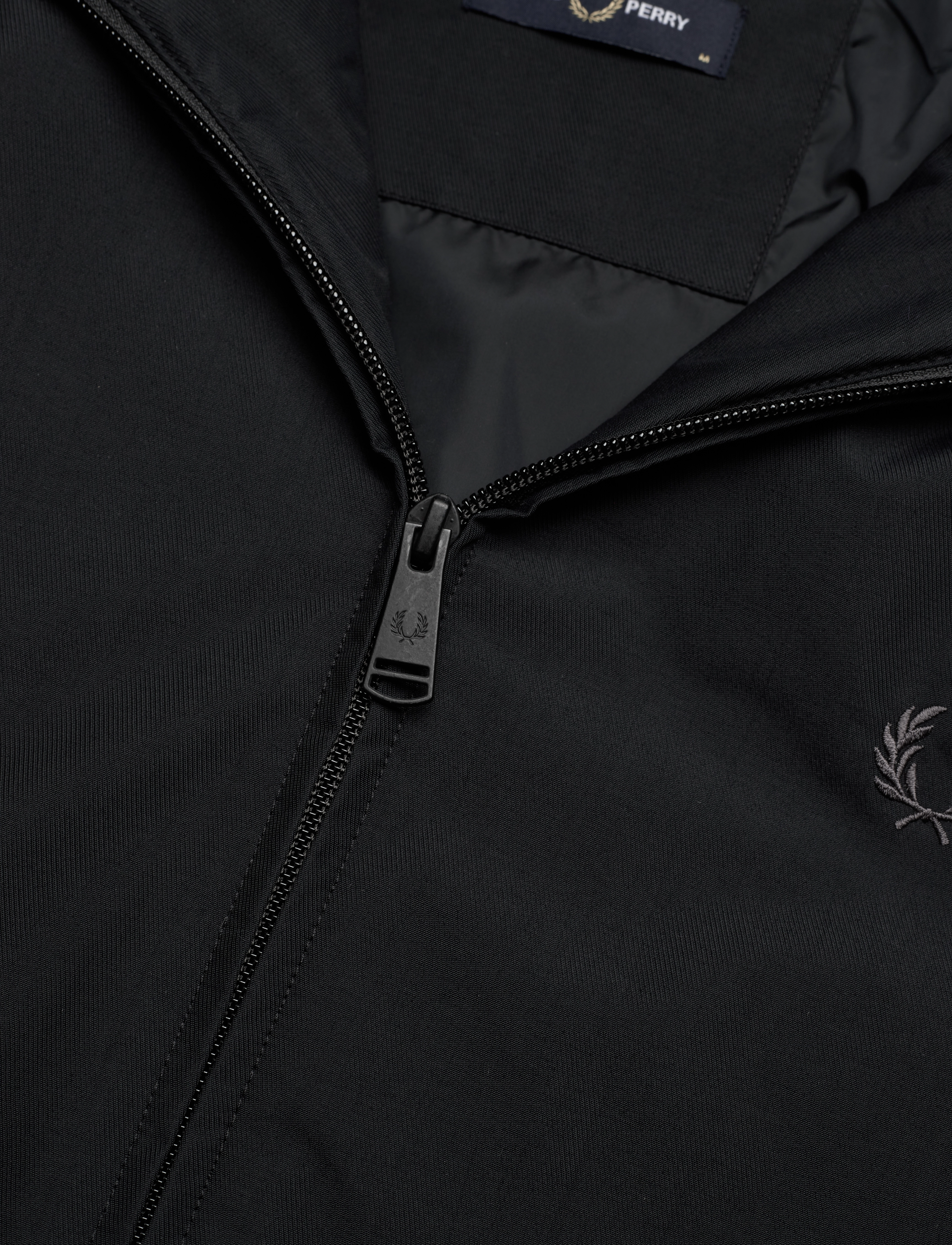 Fred Perry - PADDED HOODED BRENTHAM JKT - black/gunmetal - 2