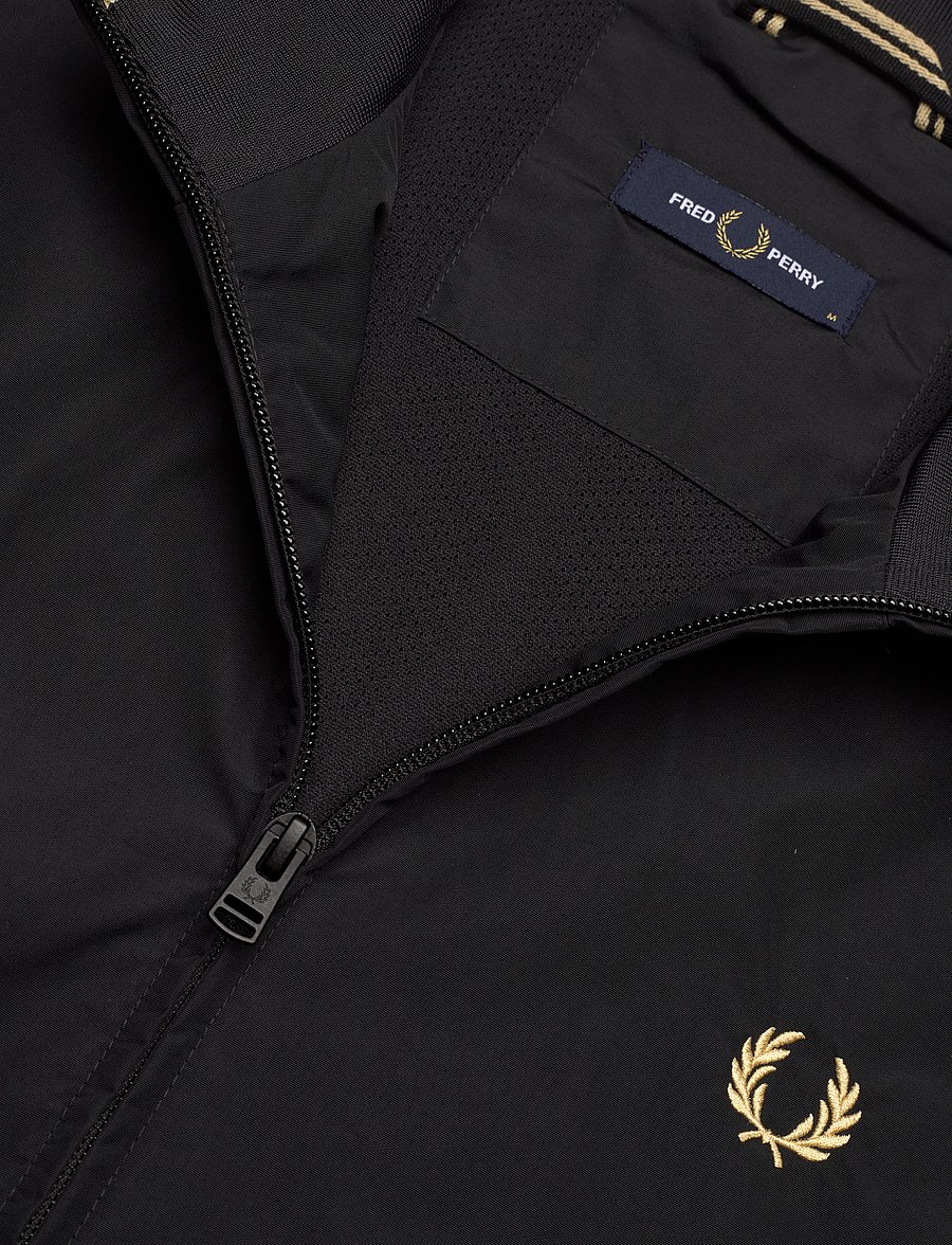 Fred Perry - BRENTHAM JACKET - vestes légères use default - black - 5